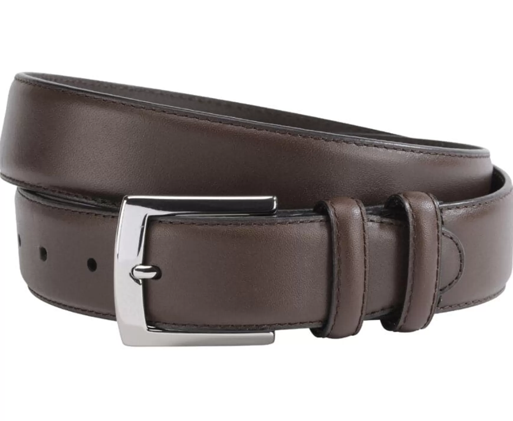 Bexley | Luxury Belt For Men Westgate Silver Chocolate