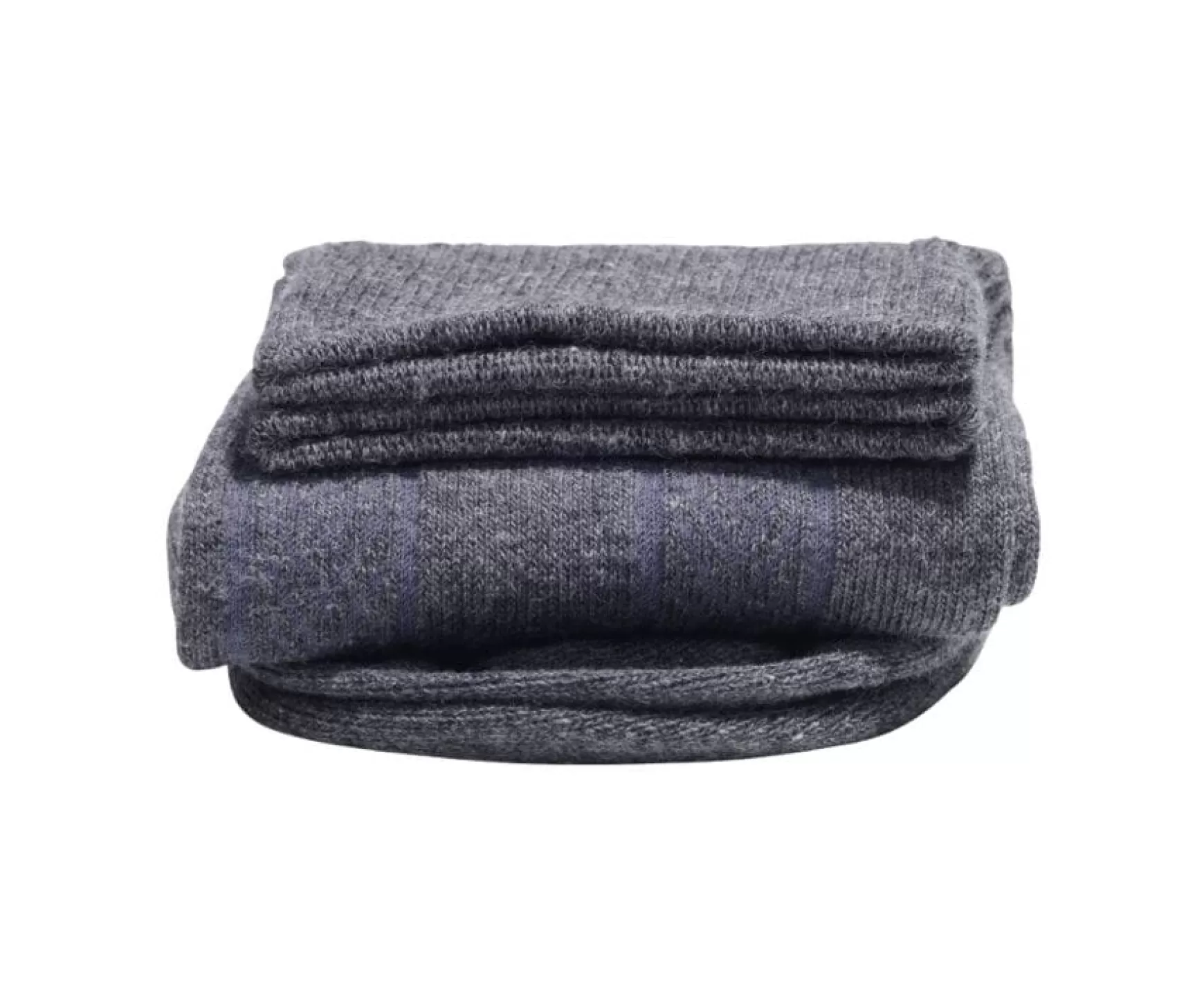 Bexley | Men'S Anthracite Grey Thick Cotton Socks With Herringbone Style Grey Anthracite