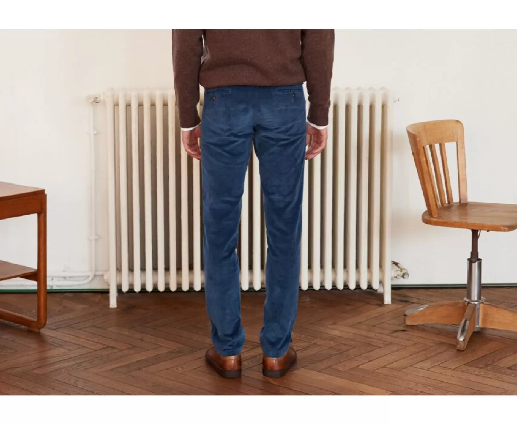 Bexley Adjusted Fit | Men'S Chinos - Norman | Denim Blue