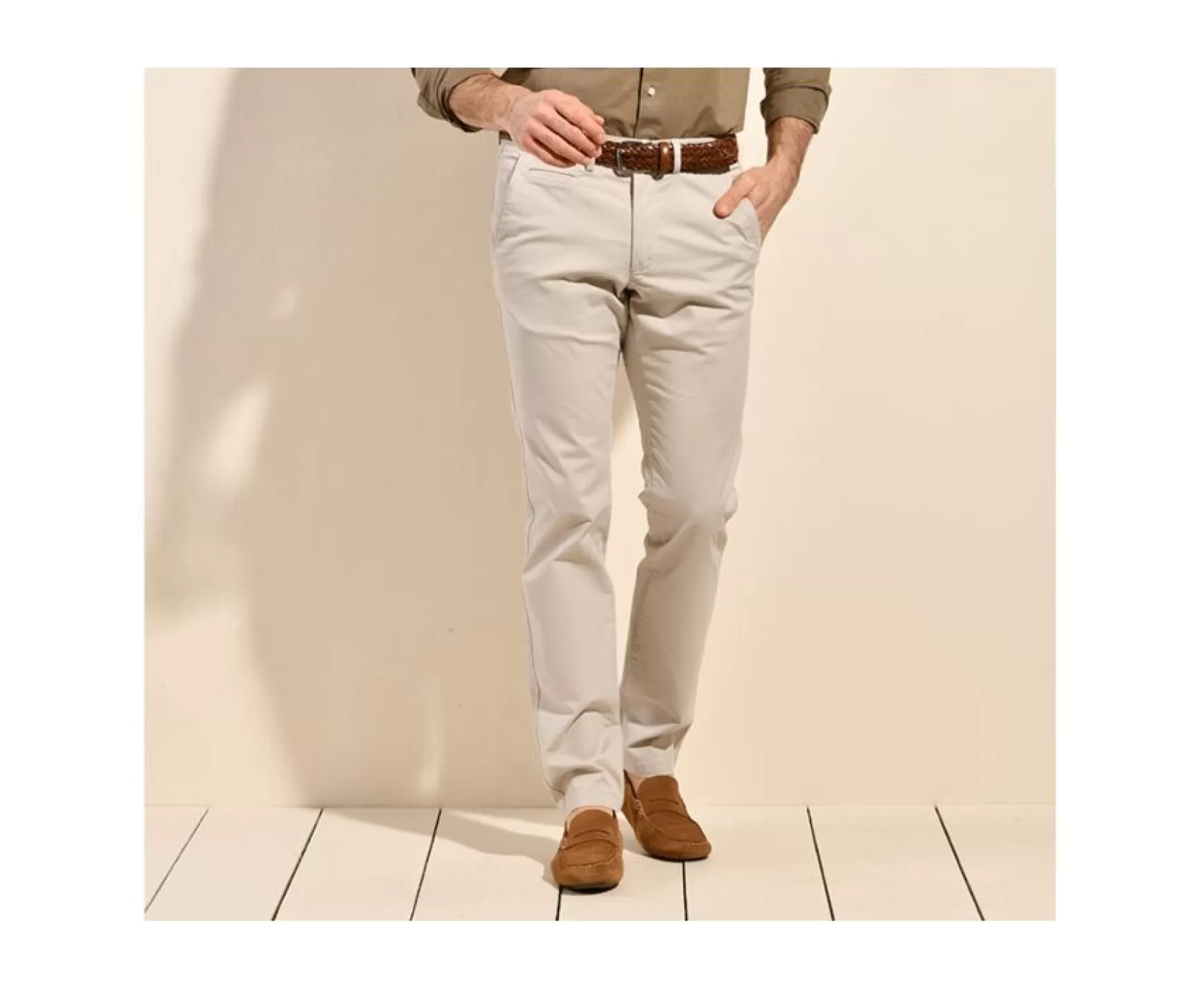 Bexley Adjusted Fit | Men'S Chinos Kyrk Greige