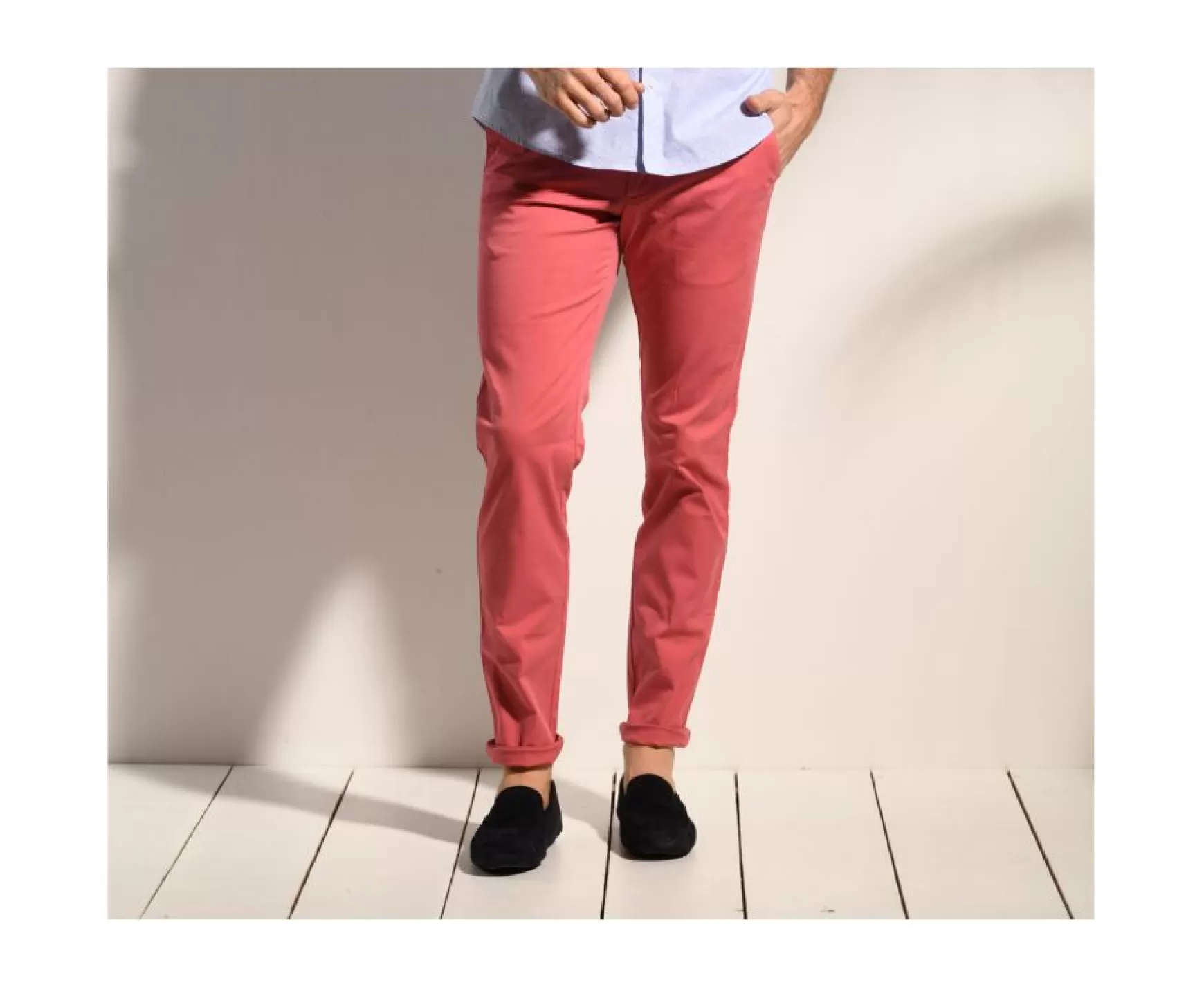 Bexley Adjusted Fit | Men'S Chinos Kyrk Raspberry