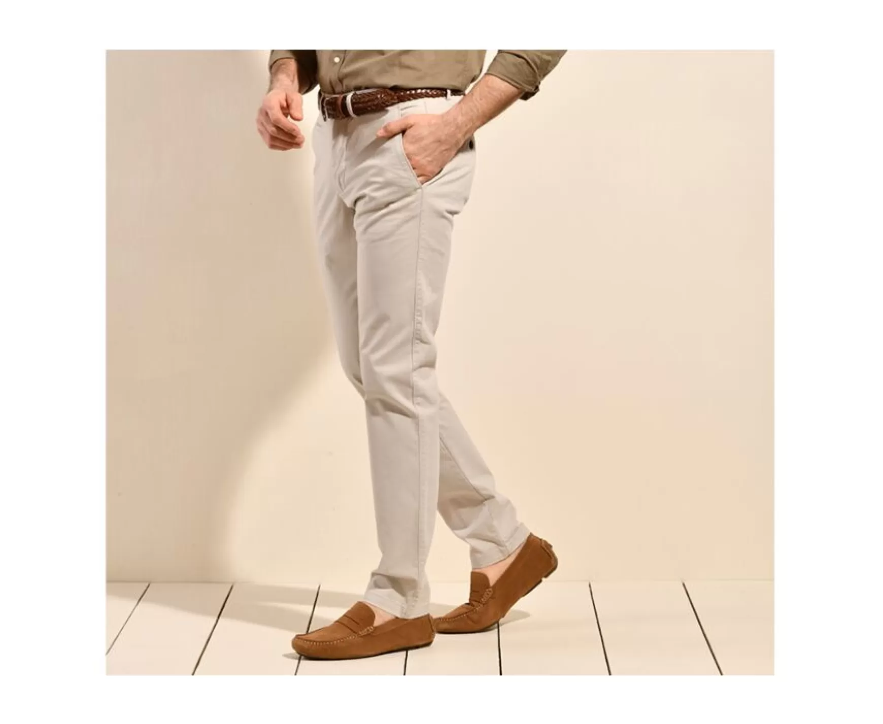 Bexley Adjusted Fit | Men'S Chinos Kyrk Greige