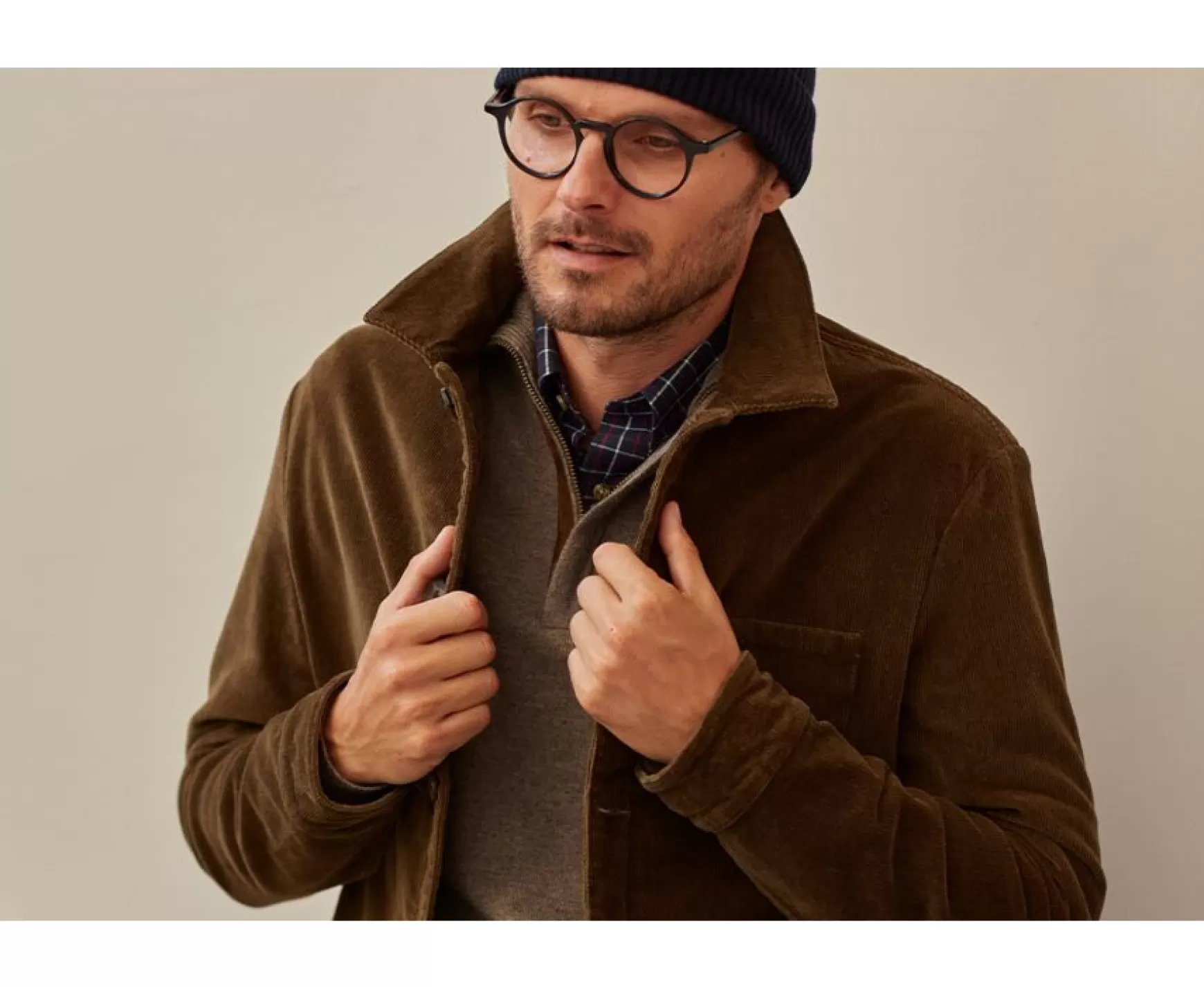 Bexley | Men'S Corduroy Jacket Fidelien Olive