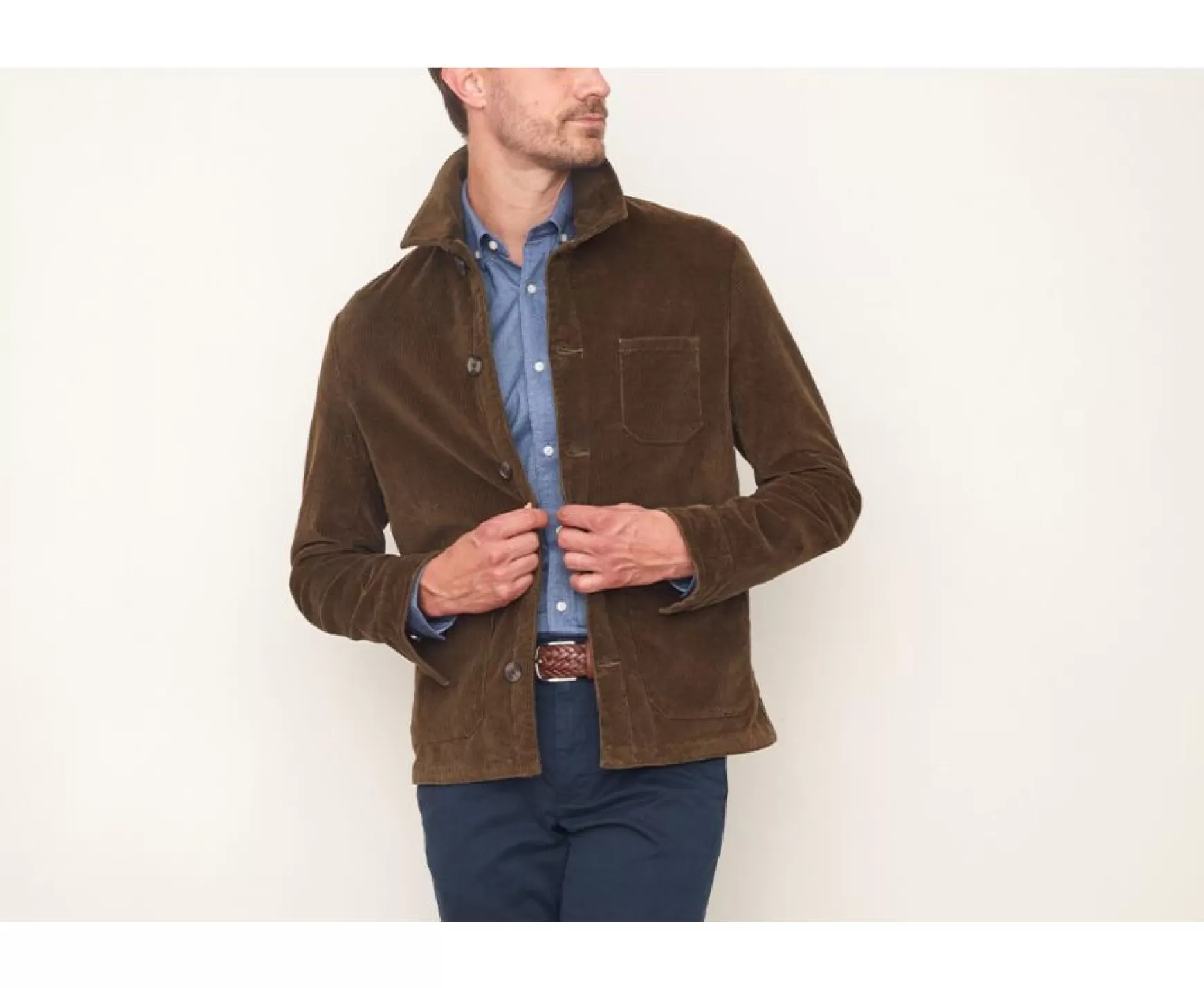 Bexley | Men'S Corduroy Jacket Fidelien Olive