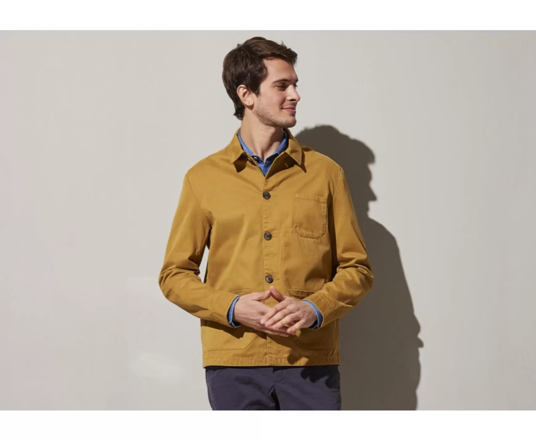 Bexley | Men'S Cotton Jacket Felicien Caramel