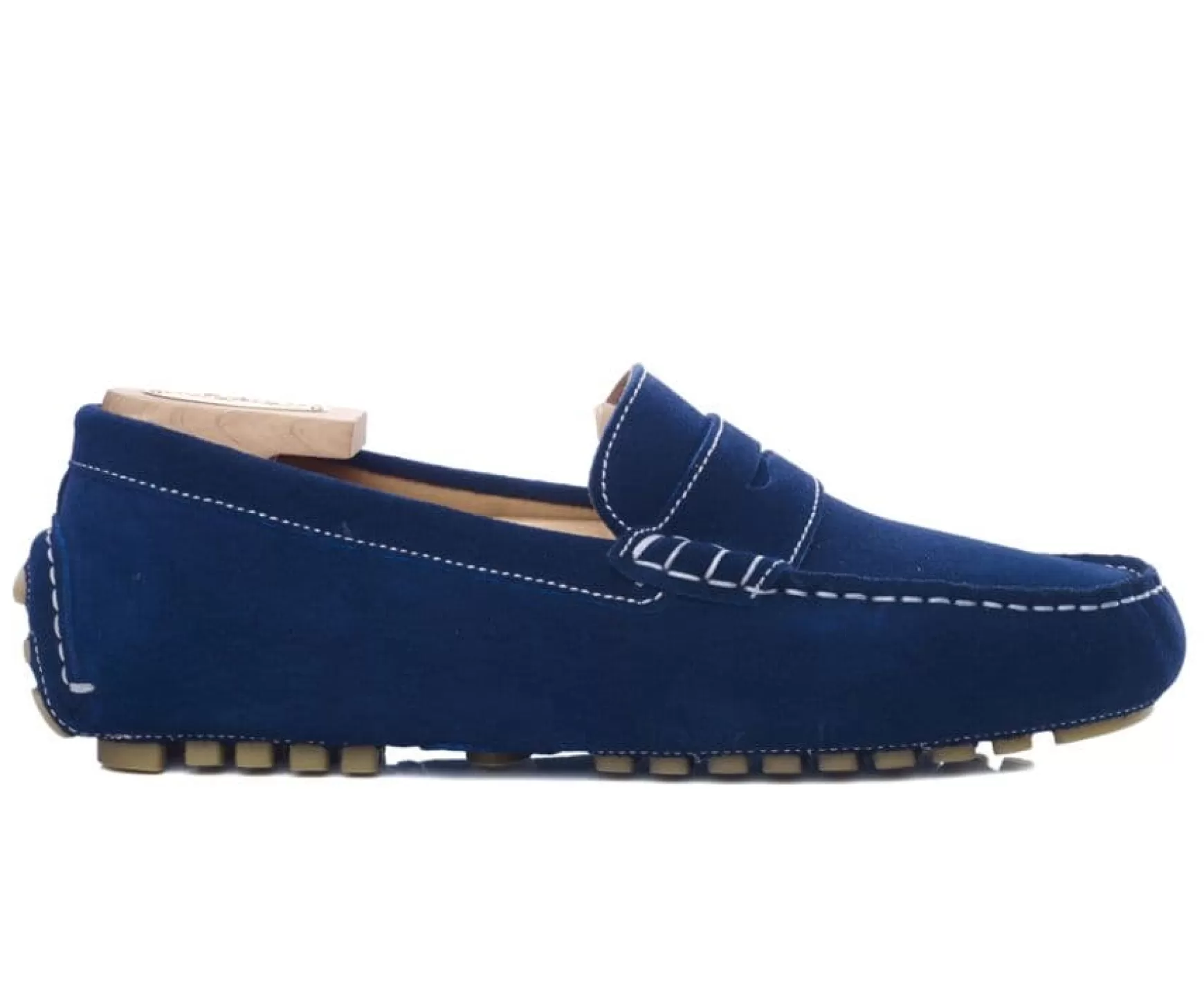 Bexley Moccasins | Men'S Driving Moccasins Ferguson Indigo Suede