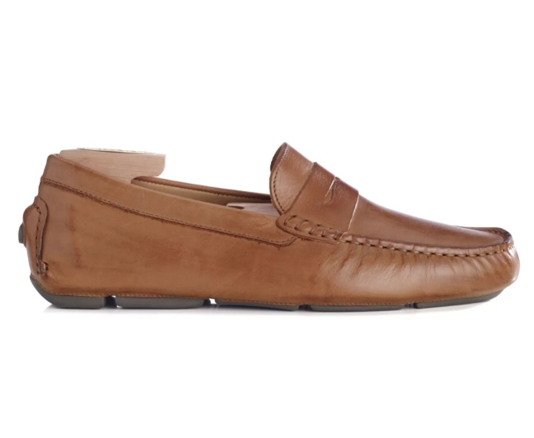 Bexley Moccasins | Men'S Driving Moccasins Seacrest Ii Patina Cognac