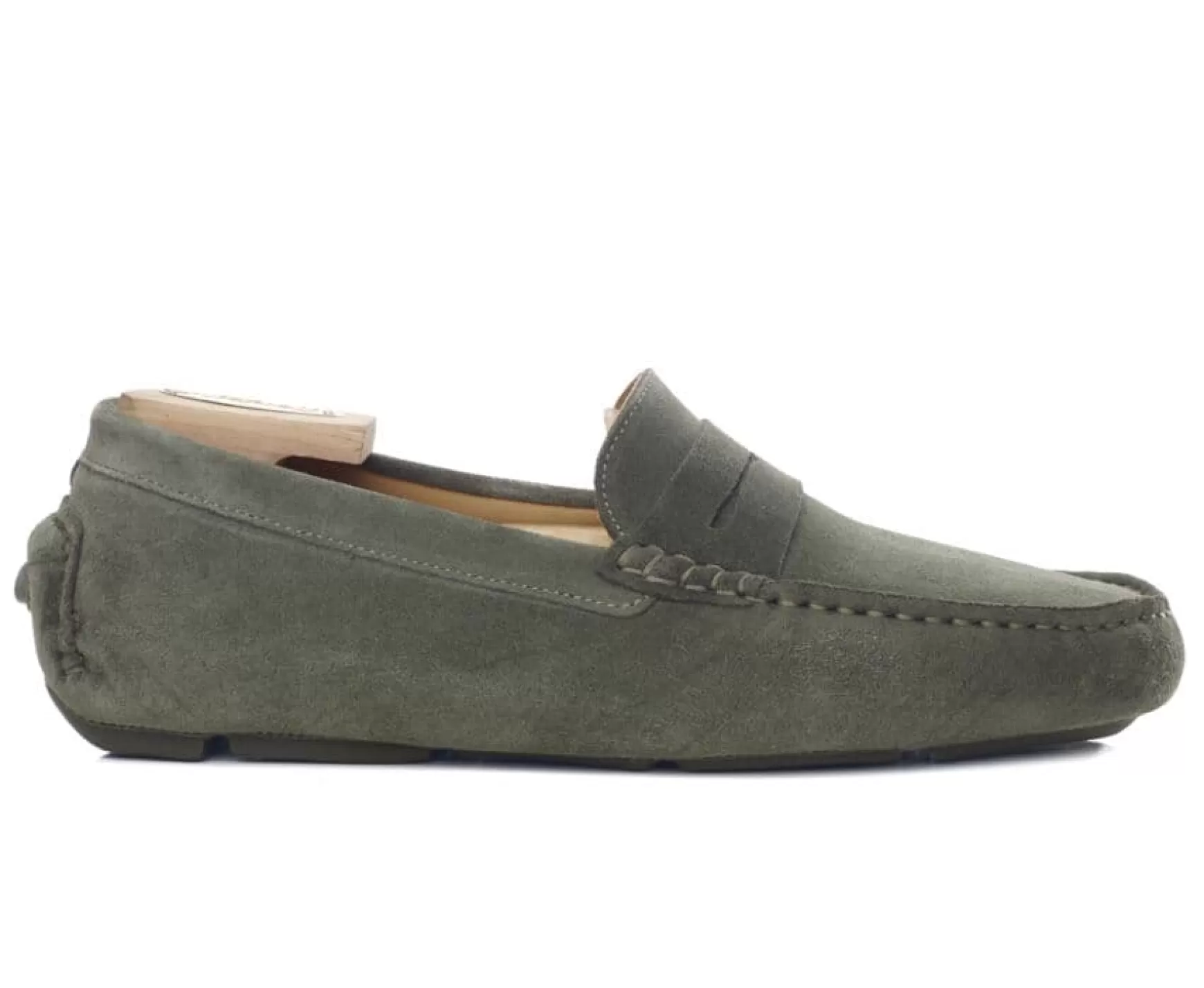 Bexley Moccasins | Men'S Driving Moccasins Seacrest Ii Green Suede