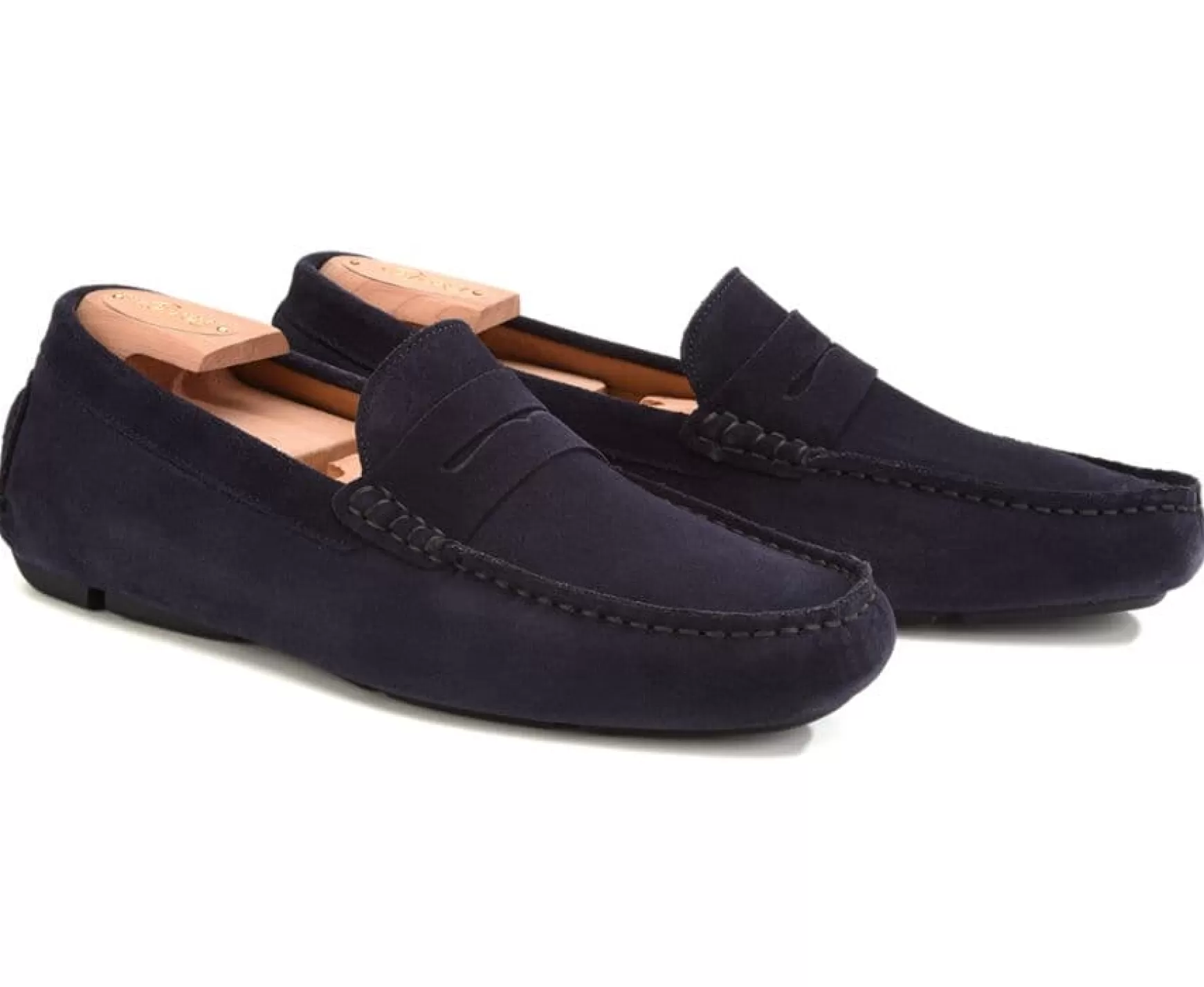 Bexley Moccasins | Men'S Driving Moccasins Seacrest Ii Navy Suede