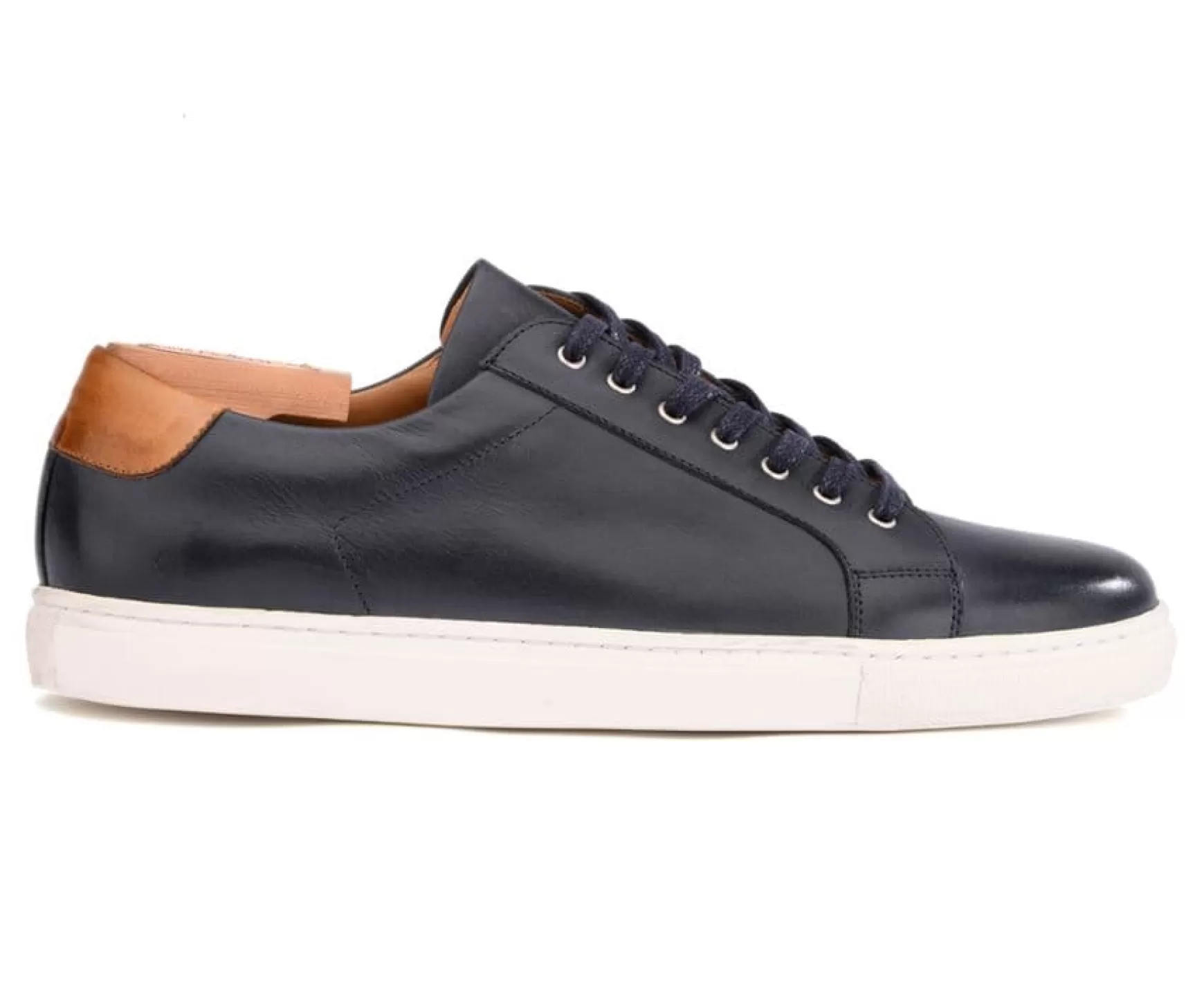 Bexley Trainers & Sneakers | Men'S Leather Trainers Inglewood Patina Navy