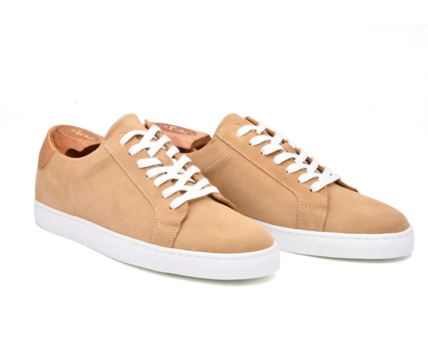 Bexley Trainers & Sneakers | Men'S Leather Trainers Inglewood Dark Beige Suede