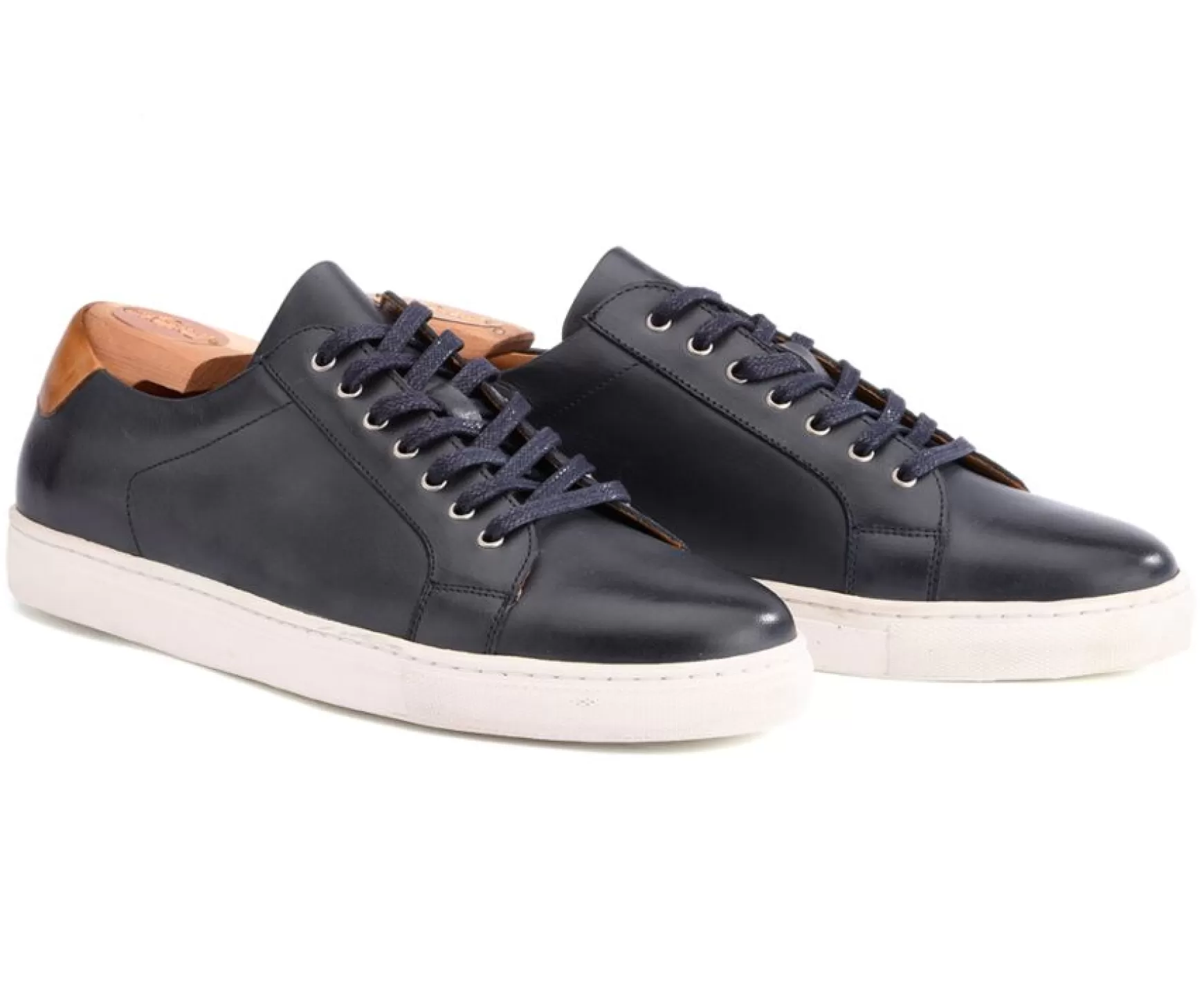 Bexley Trainers & Sneakers | Men'S Leather Trainers Inglewood Patina Navy