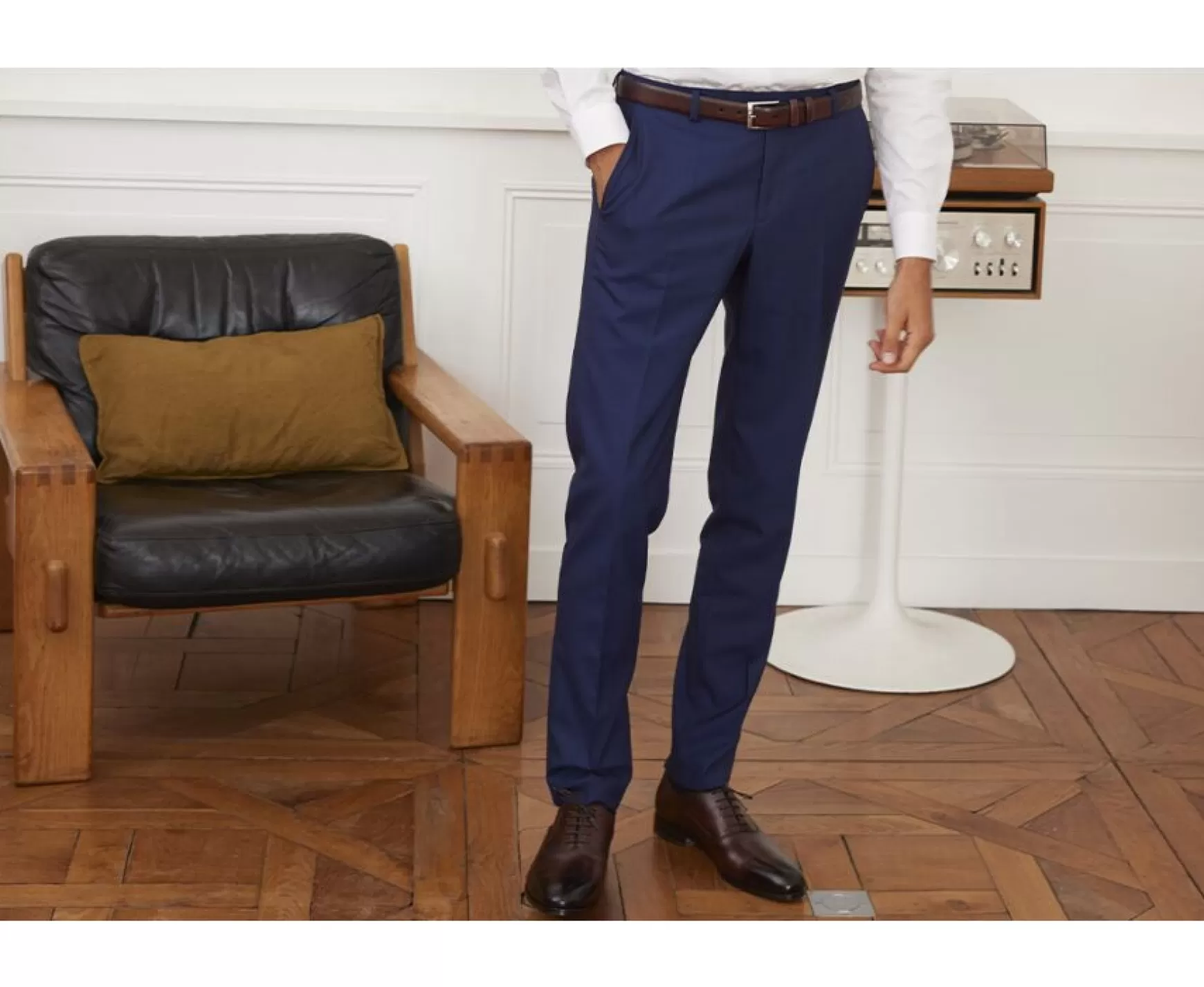 Bexley | Men'S Light Navy Blue Suit Trousers Lazare Navy Ii