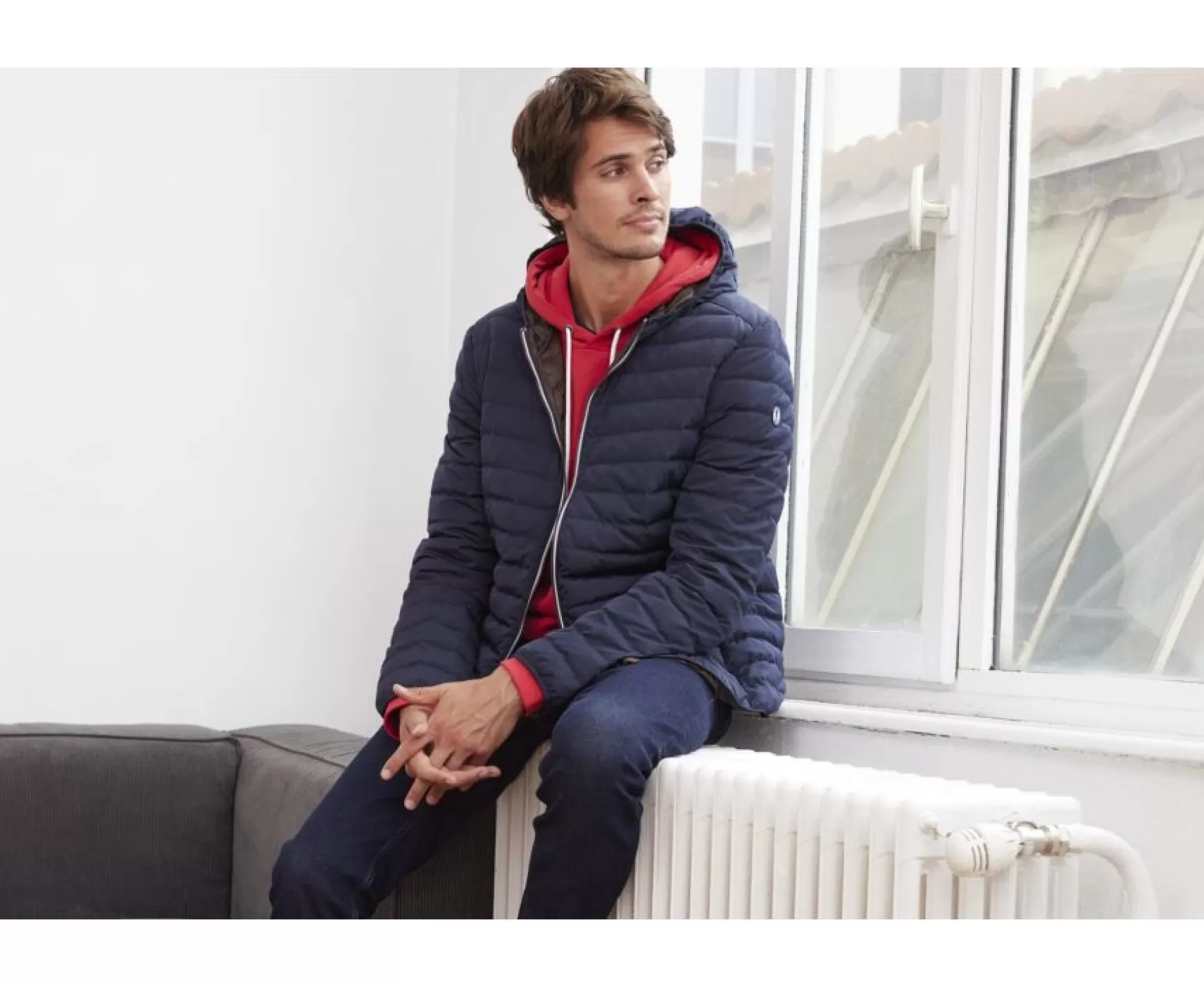 Bexley | Men'S Lightweight Hooded Down Jacket Sivert Ii Navy