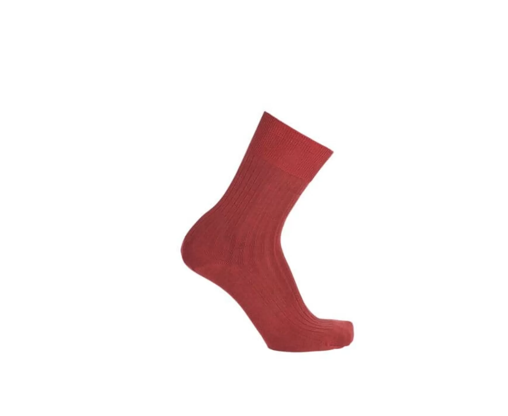 Bexley | Men'S Mercerised Cotton Socks Red Melange