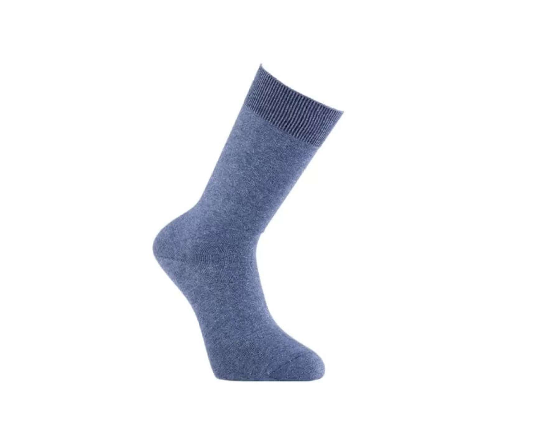 Bexley | Men'S Mercerised Cotton Socks Dark Blue Melange