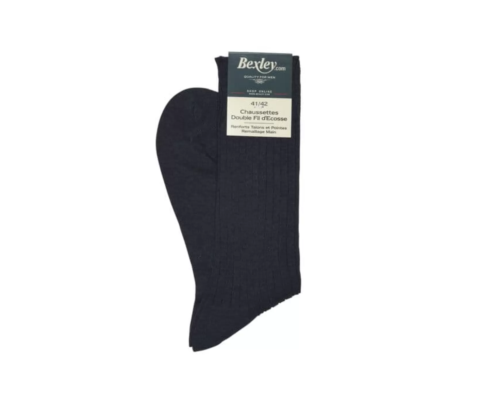 Bexley | Men'S Mercerised Cotton Socks Blue Melange