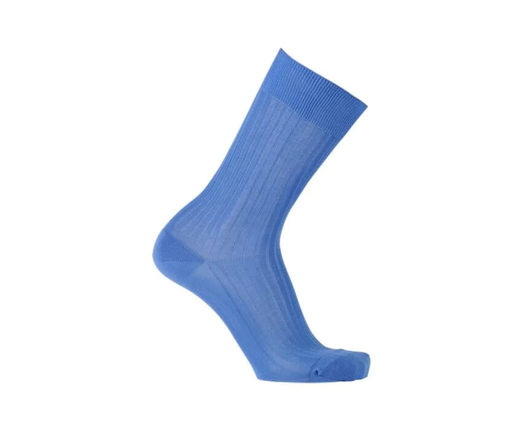 Bexley | Men'S Middle Blue Cotton Dress Socks Blue Means