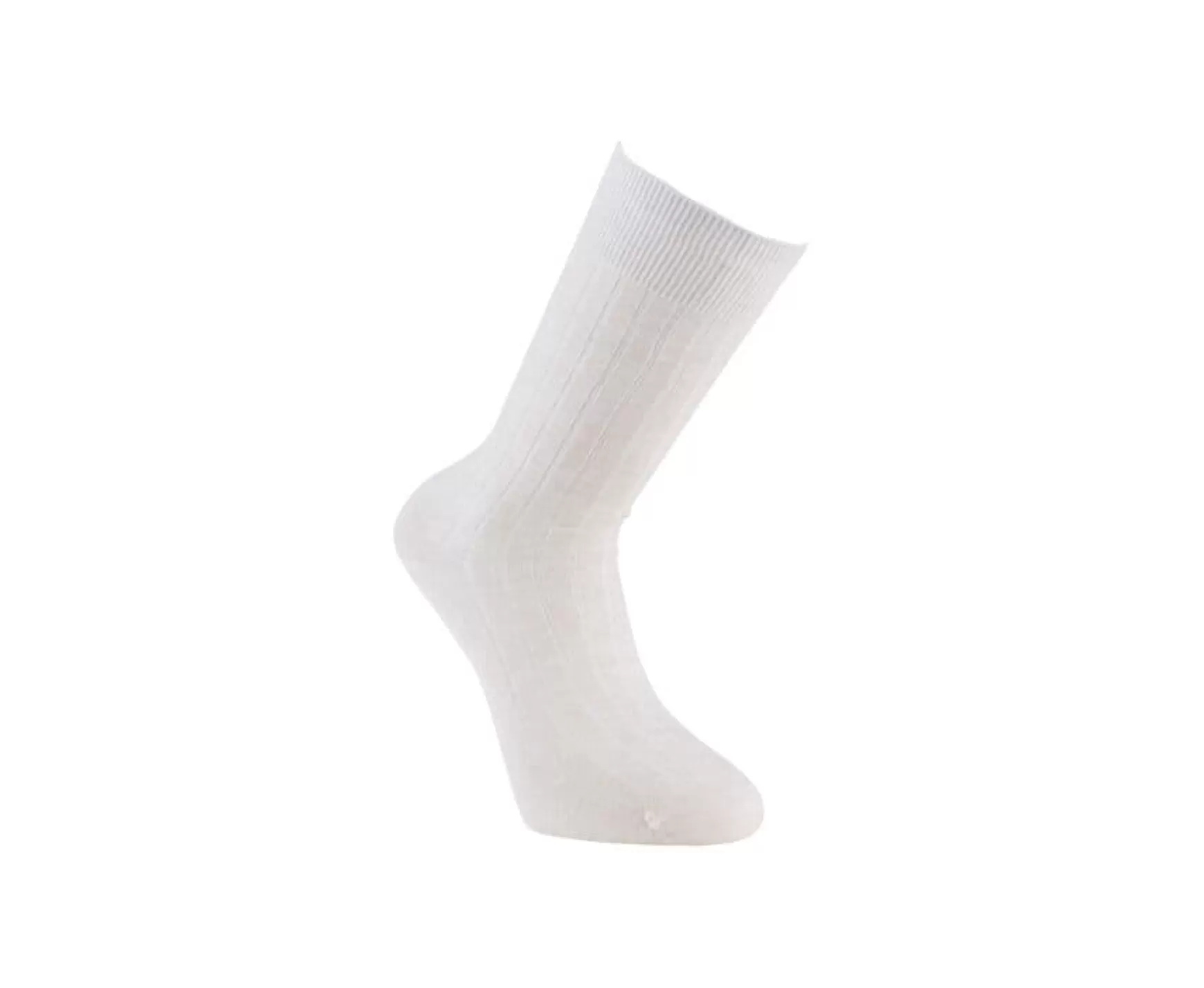 Bexley | Men'S Middle Cotton Linen Socks Unbleached