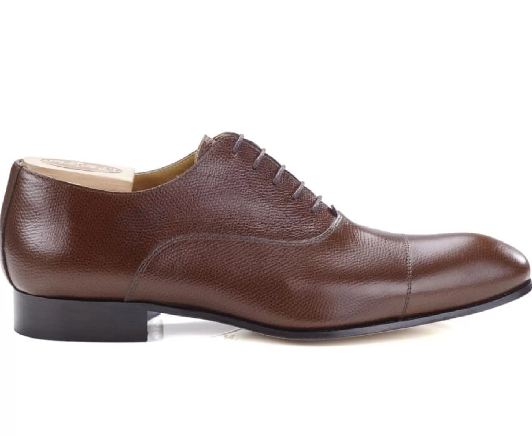 Bexley Oxford Shoes | Men'S Oxford Shoes - Leather Outsole - Brisbury | Sweet Chestnut Grained Leather