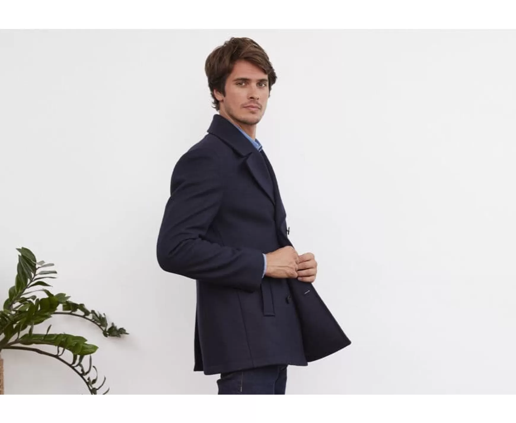 Bexley | Men'S Pea Coat Gaelan Navy