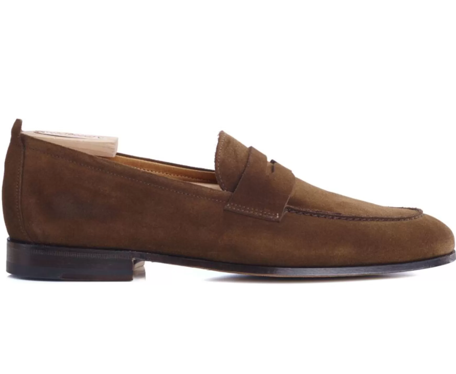 Bexley Comfort Shoes | Men'S Penny Loafers Cevio Havana Suede