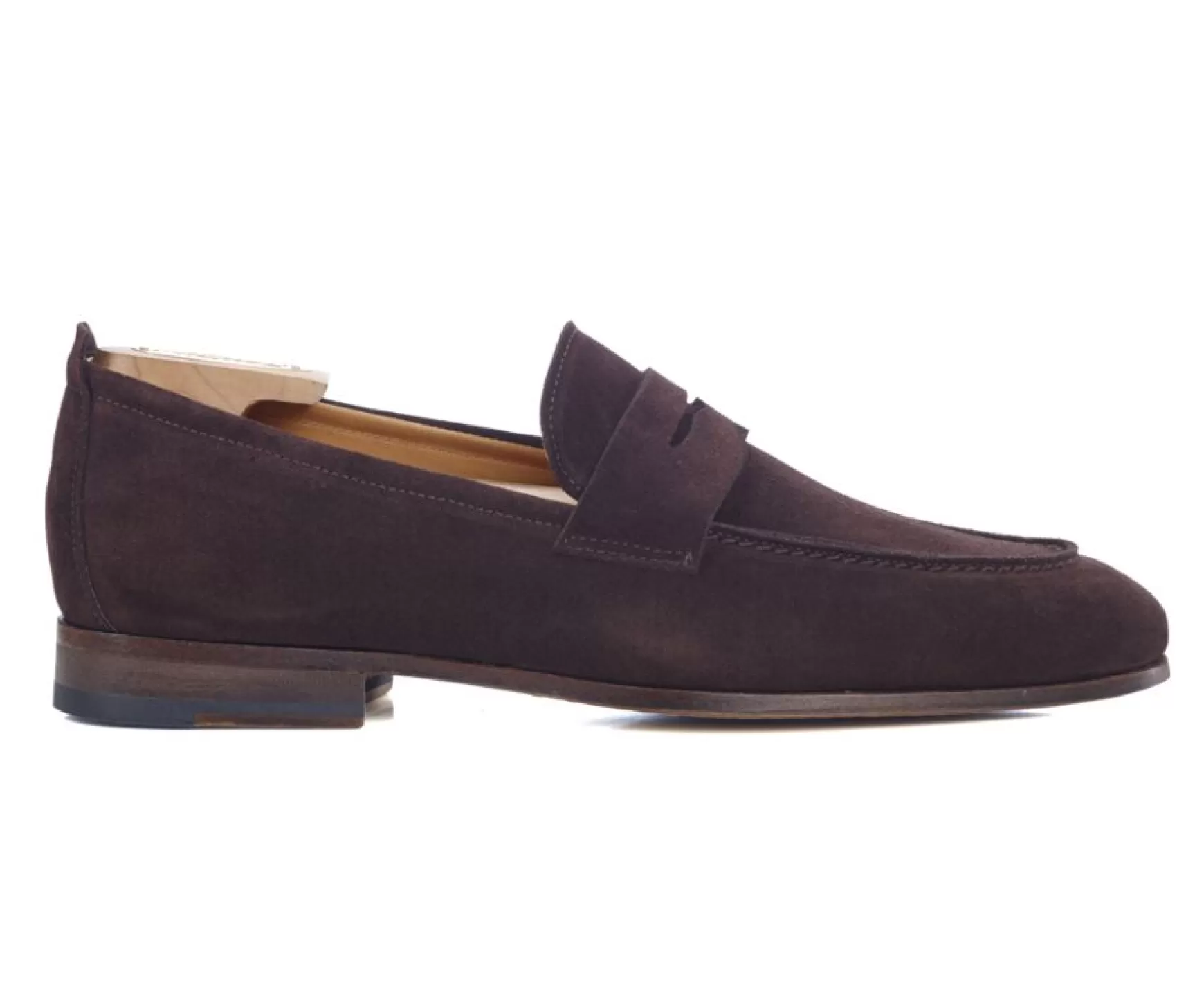 Bexley Loafers | Men'S Penny Loafers Cevio Bitter Chocolate Suede