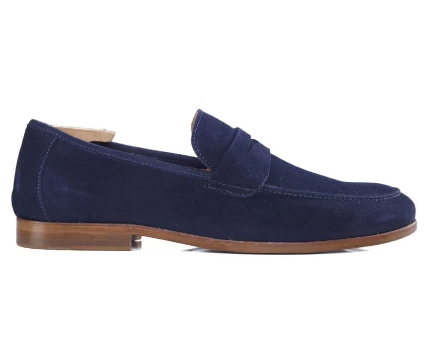 Bexley Loafers | Men'S Penny Loafers Dervio Navy Suede