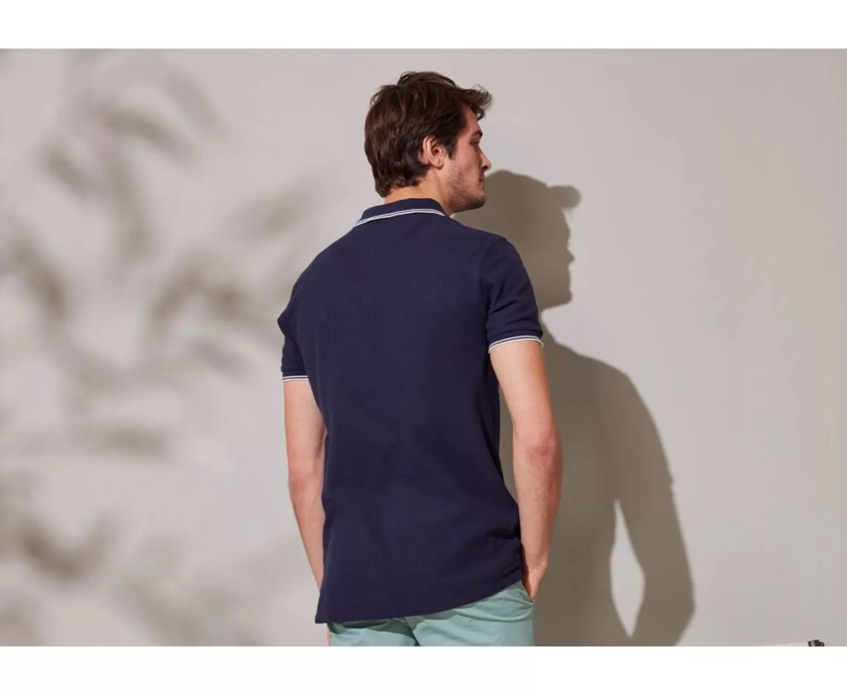 Bexley Adjusted Fit | Men'S Polo Shirt Adney Navy And White