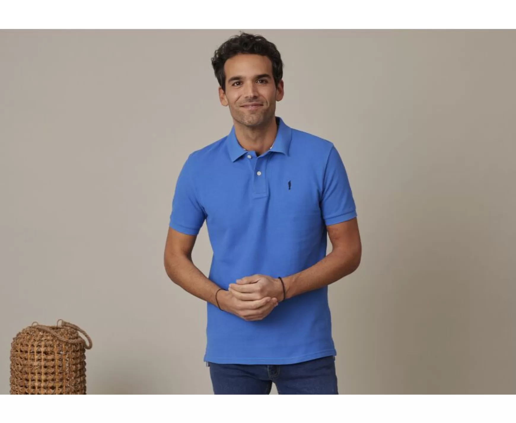 Bexley Adjusted Fit | Men'S Polo Shirt Andy Ii Denim Blue