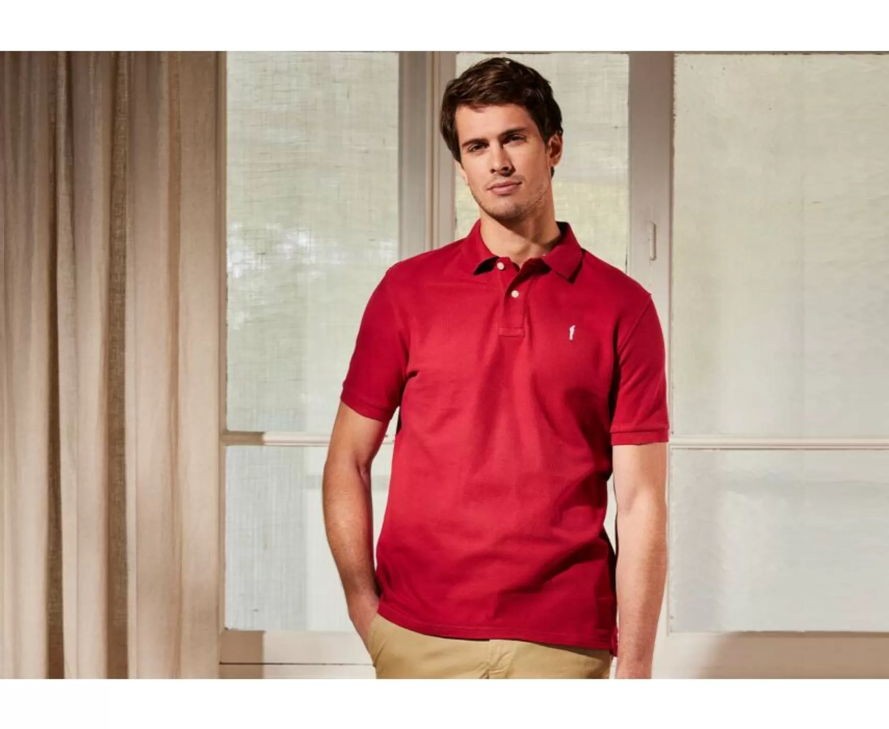 Bexley Adjusted Fit | Men'S Polo Shirt Andy Ii Dark Red