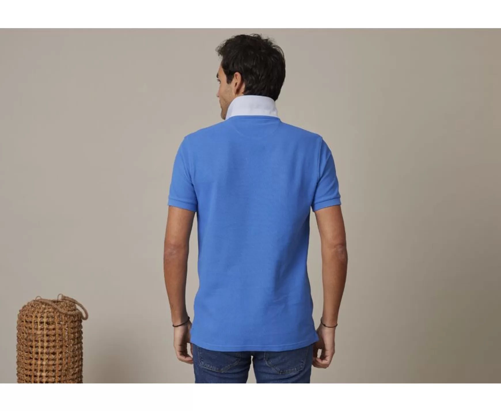 Bexley Adjusted Fit | Men'S Polo Shirt Andy Ii Denim Blue