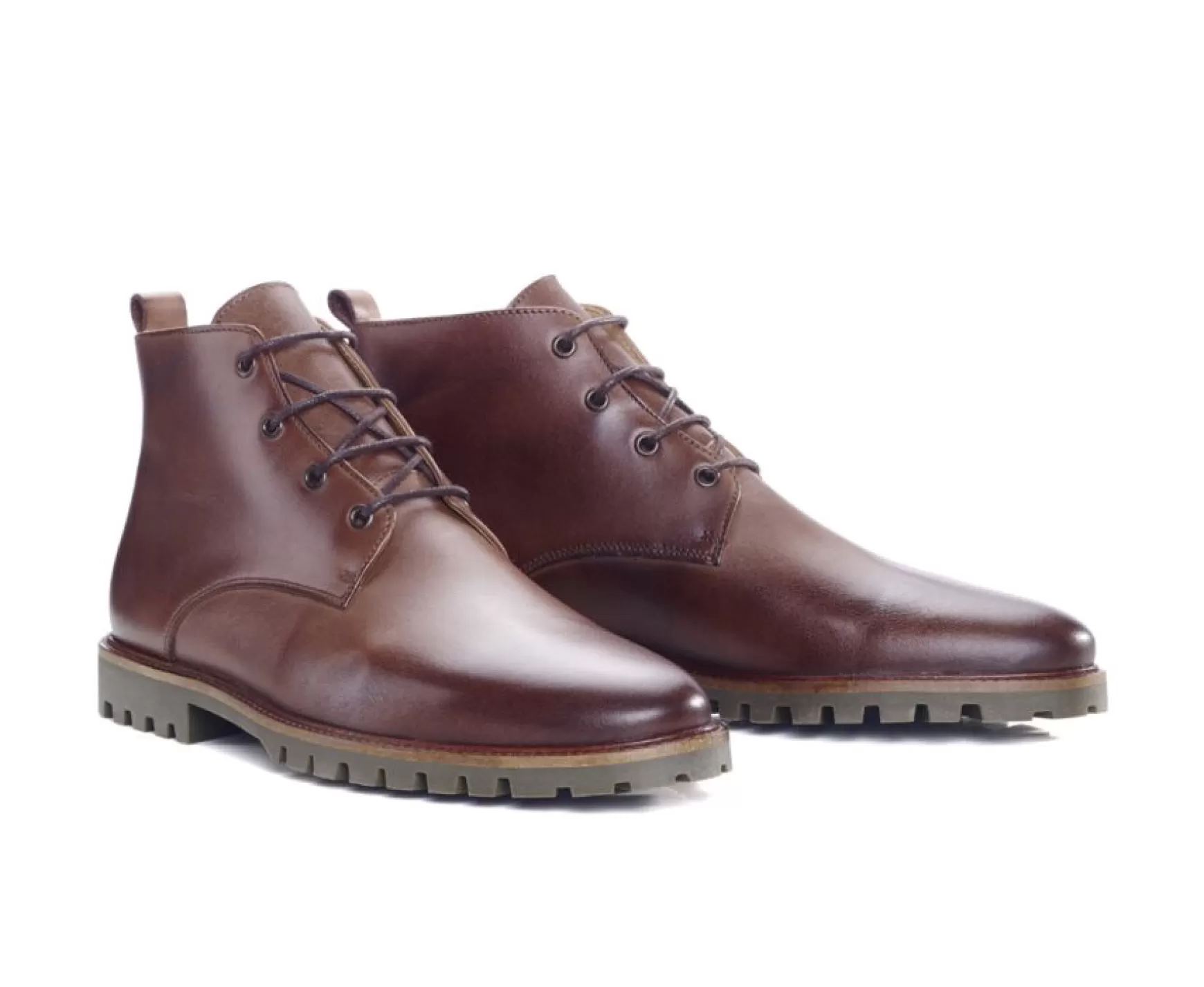 Bexley Boots Shoes | Men'S Rubber Outsole Boots Chocolate Patina - Canfield Gomme | Patina Chocolate