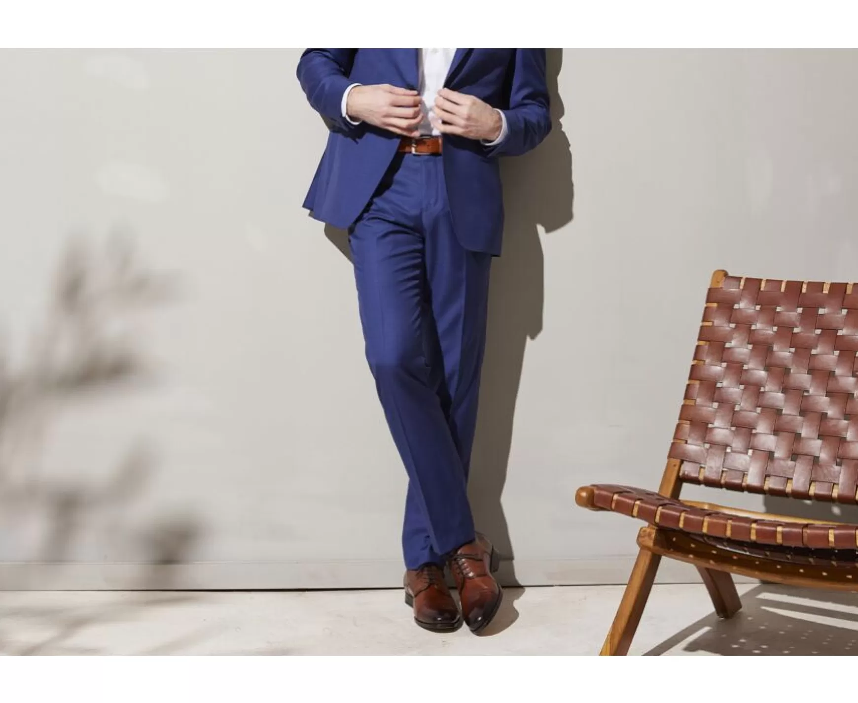 Bexley | Men'S Suit Trousers Lazare Deep Blue