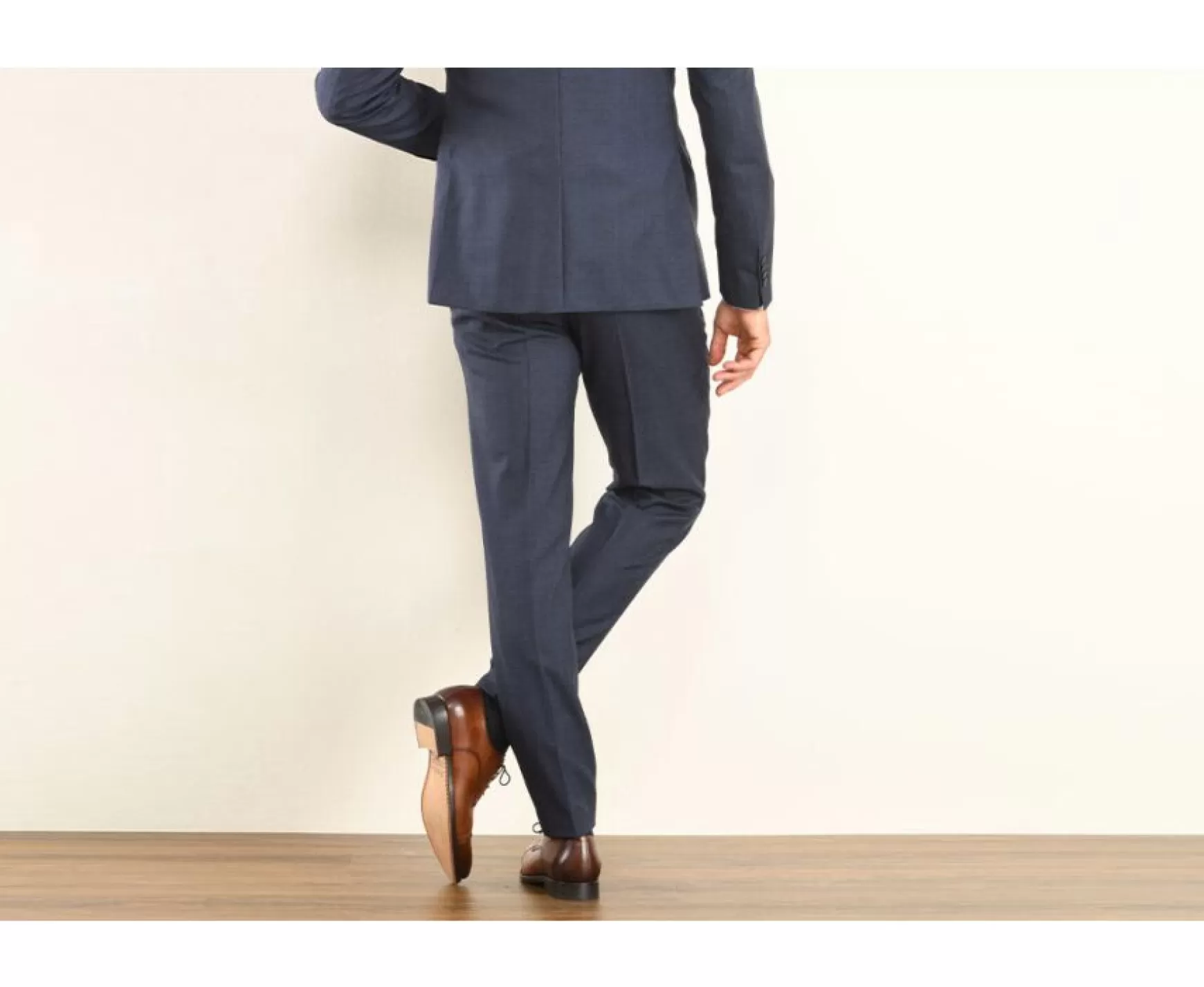 Bexley | Men'S Suit Trousers Lazare Dark Blue Melange