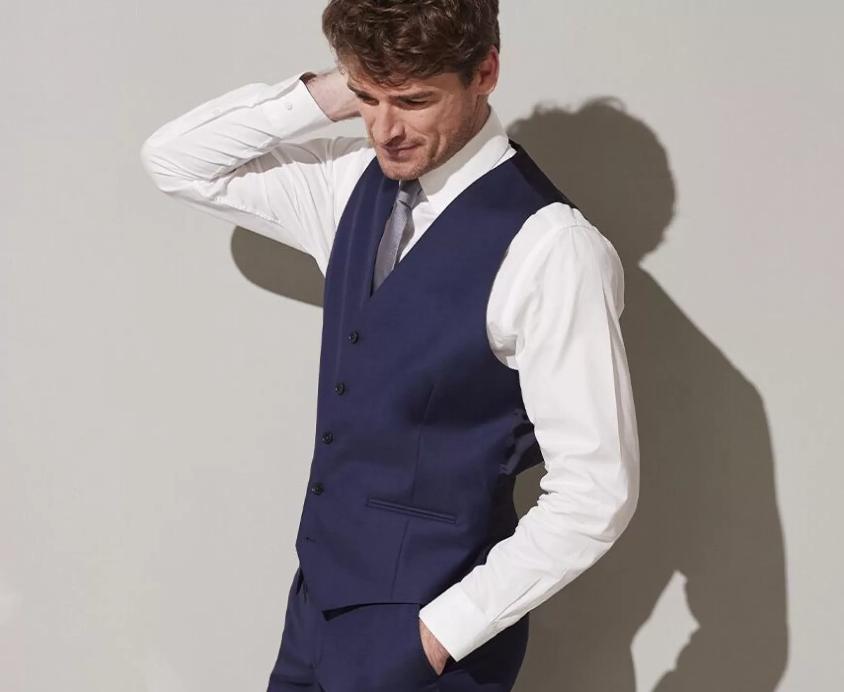 Bexley | Men'S Suit Waistcoat Lazare Prussian Blue