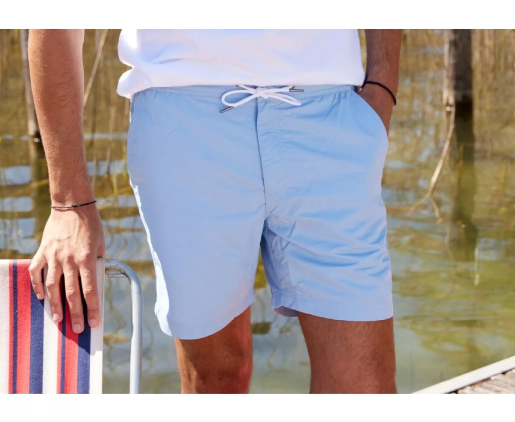 Bexley | Men'S Swim Short Brentan Light Blue