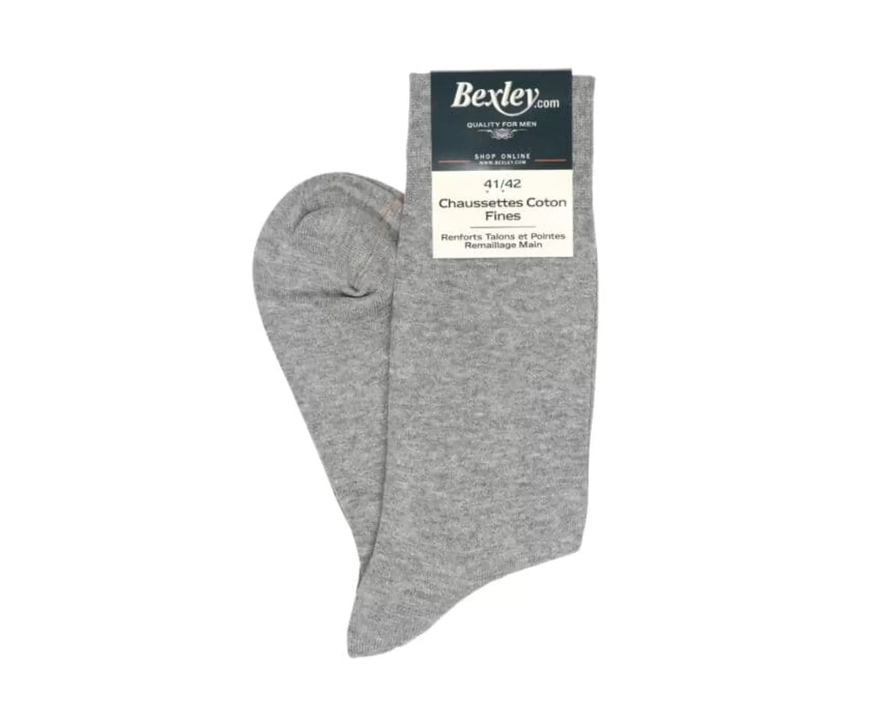 Bexley | Men'S Thin Cotton Socks Light Grey Melange