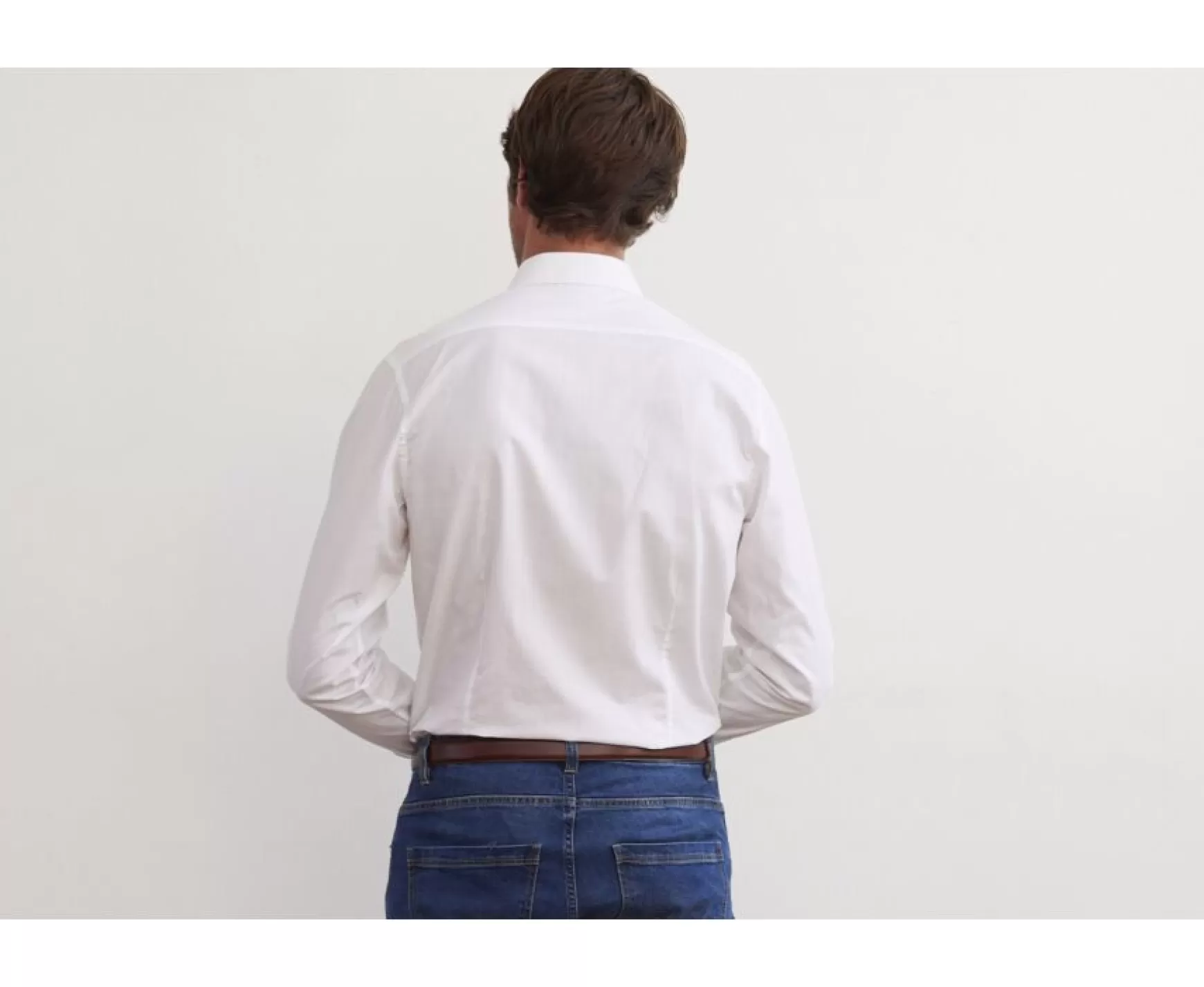 Bexley | Men'S Twill Shirt Camelien White