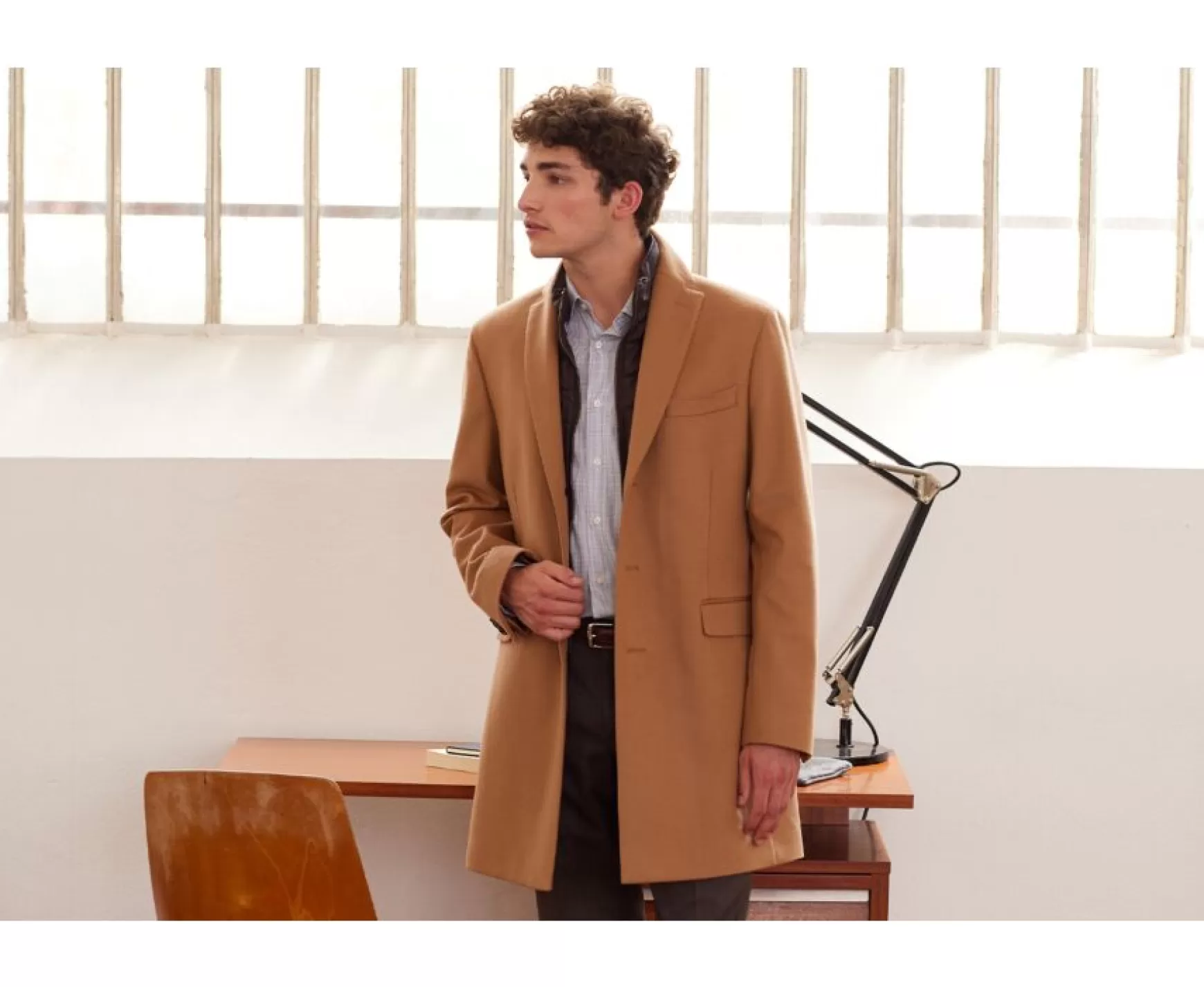 Bexley | Men'S Winter Cashmere Wool Coat Honore Ii Camel