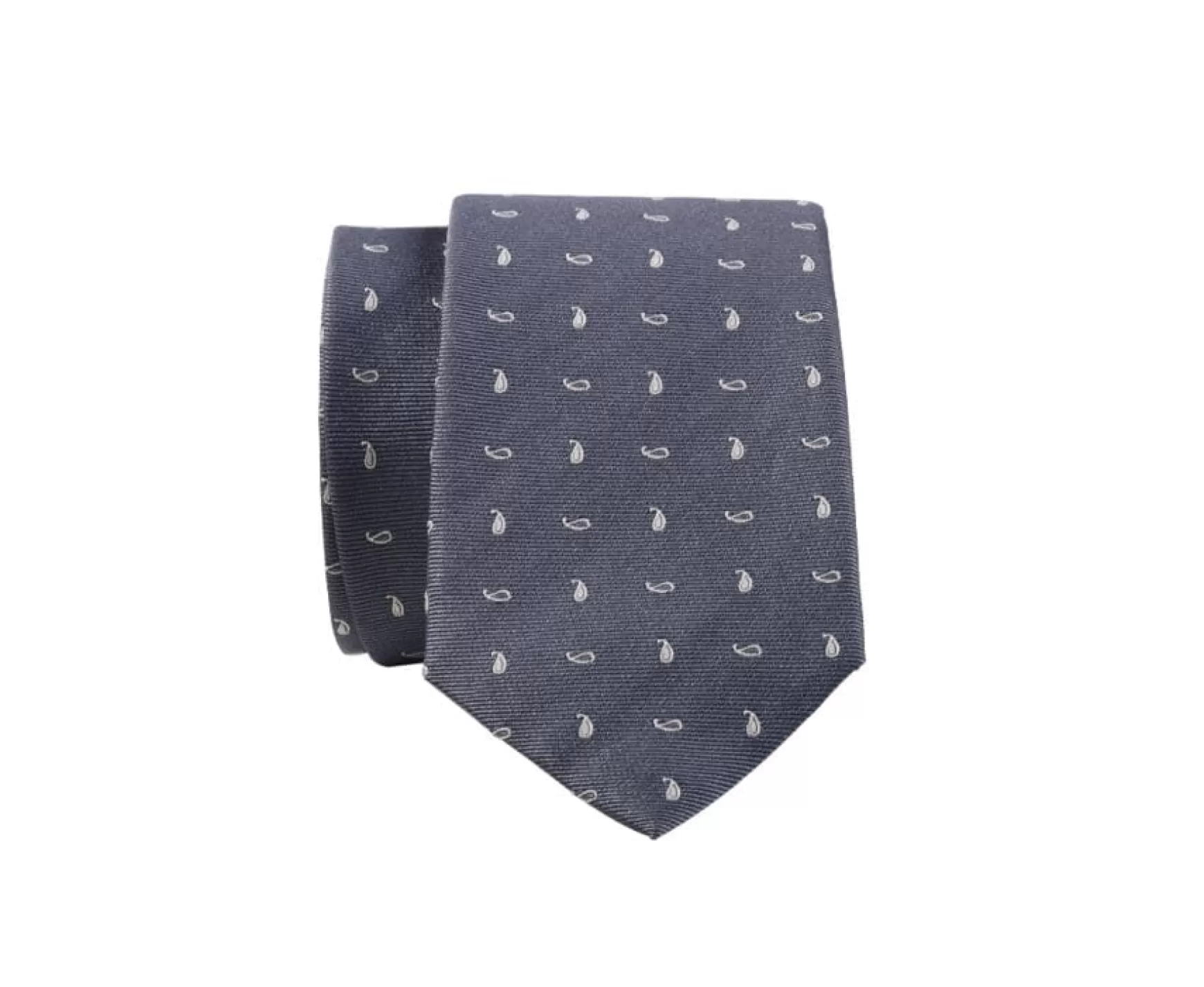 Bexley | Mulberry Silk Tie Grey And Ecru