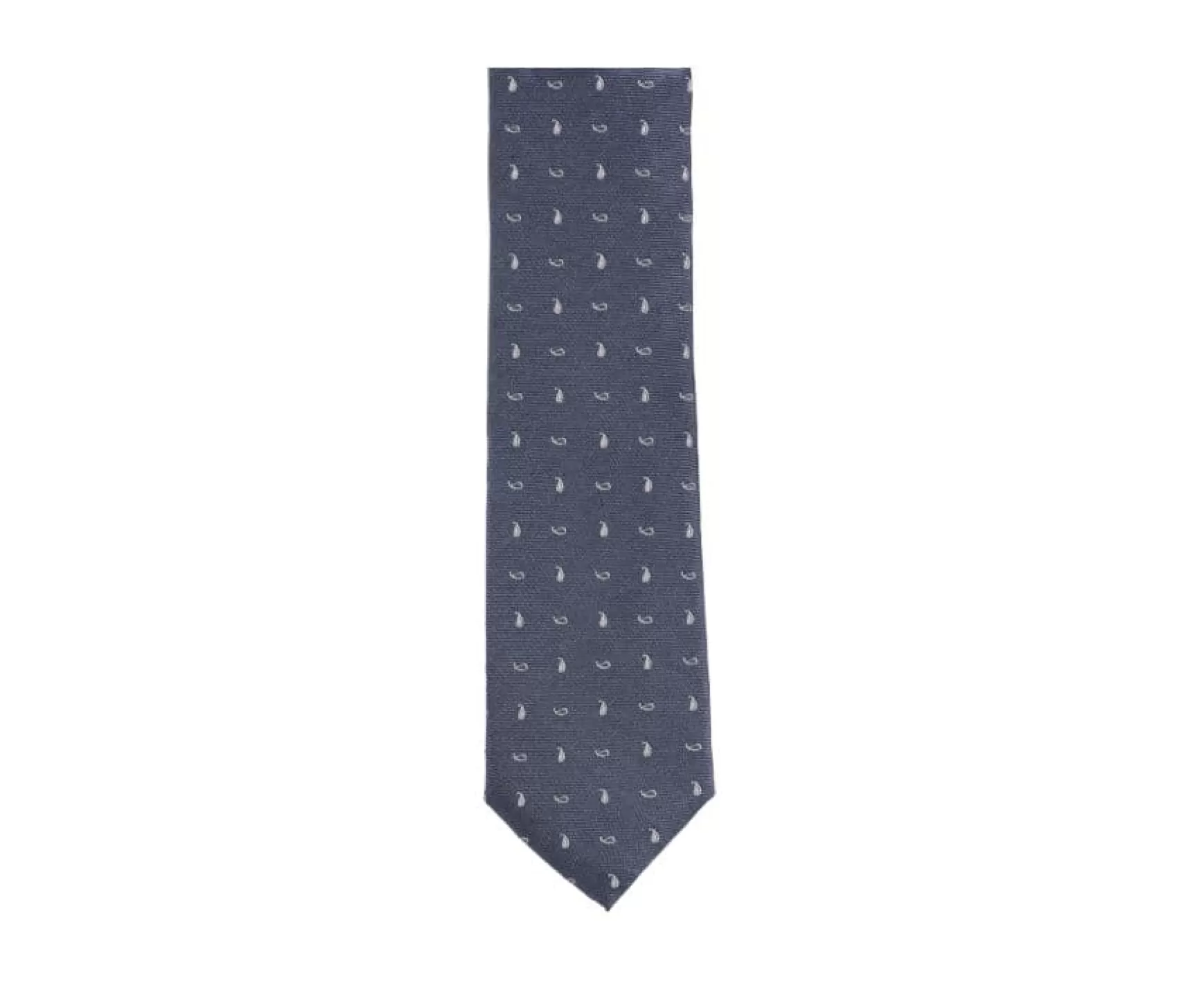 Bexley | Mulberry Silk Tie Grey And Ecru