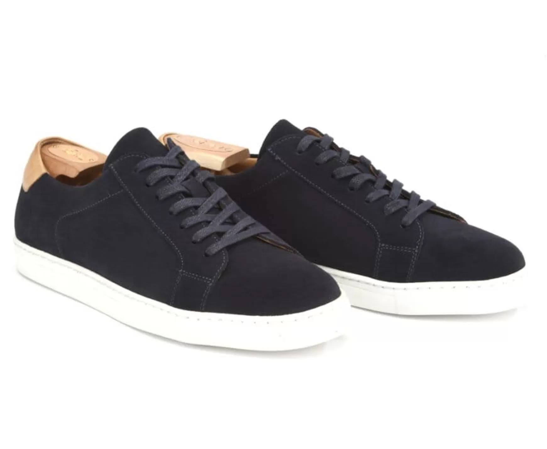 Bexley Moccasins | Navy Men'S Suede Trainers Inglewood Navy Suede