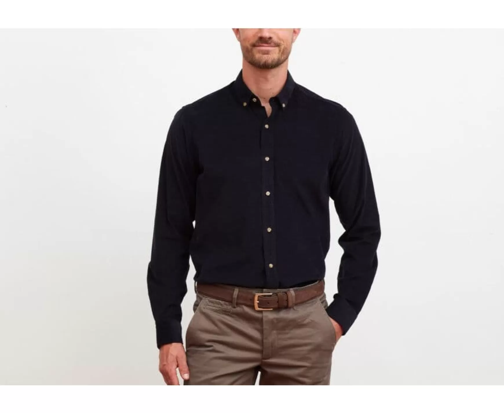 Bexley | Navy Velvet Shirt Wayne Dark Navy