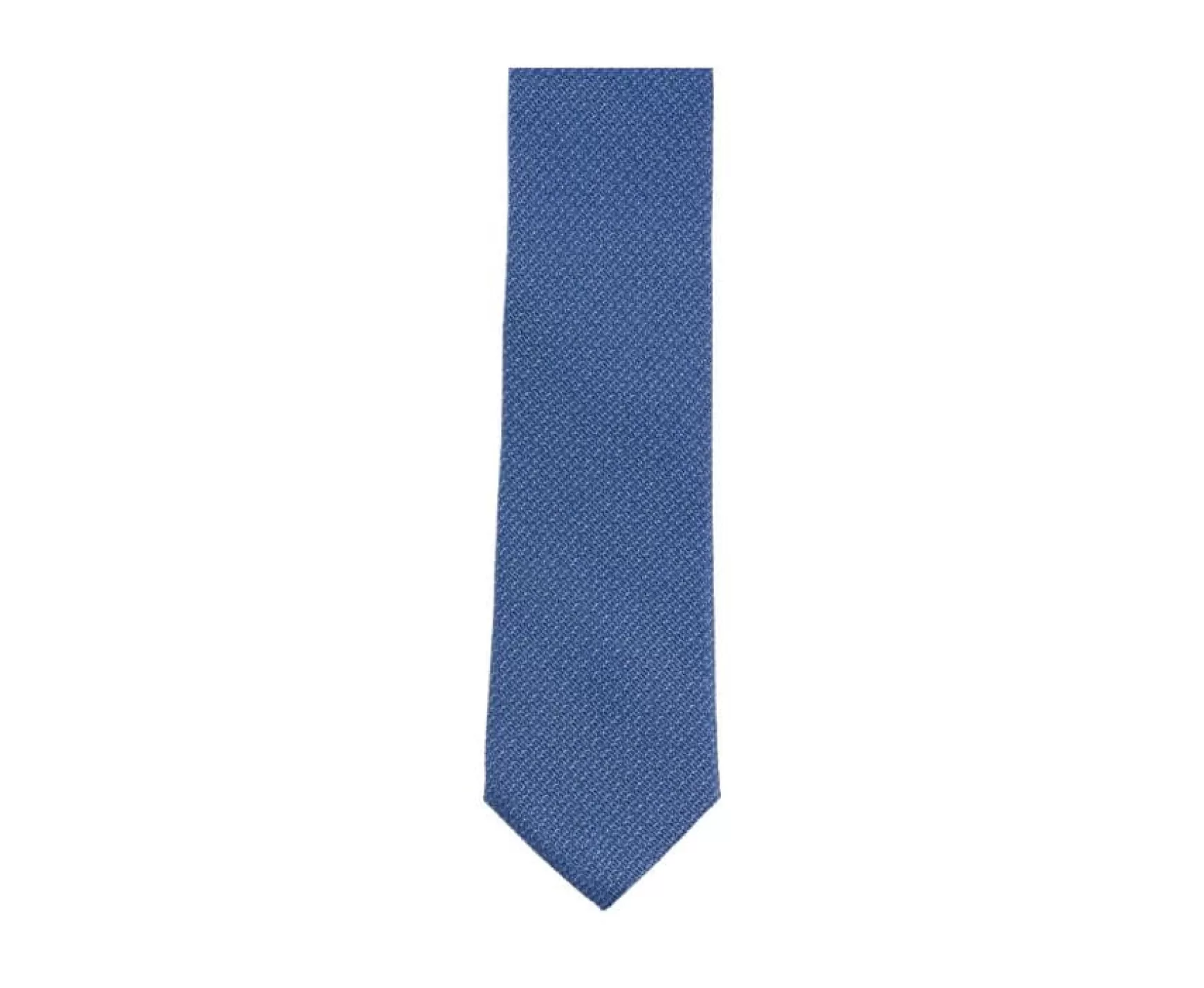 Bexley | Ocean Bleu & White Faux Plain Silk Tie Blue Ocean