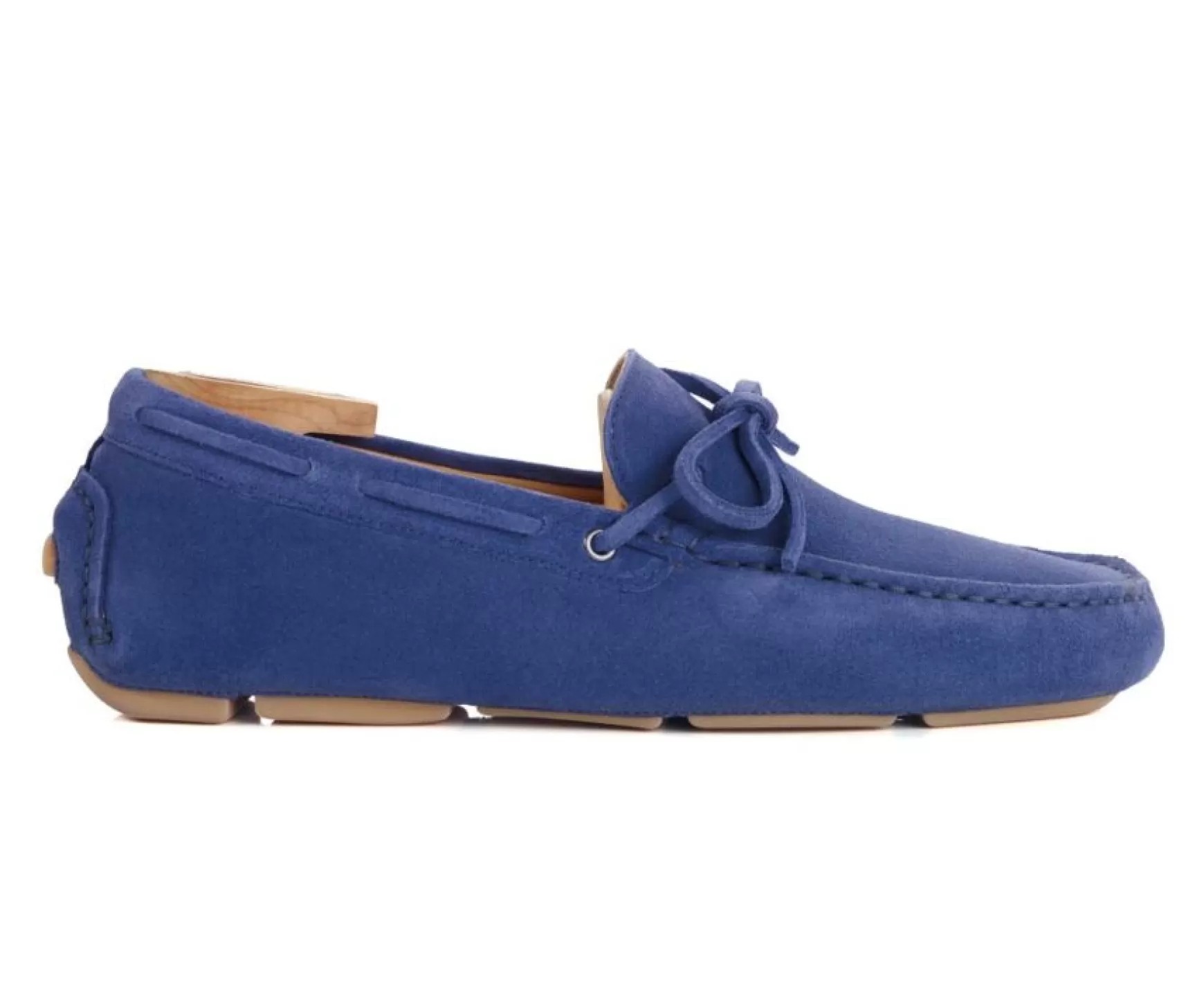 Bexley Moccasins | Ocean Blue Velvet Men'S Summer Loafers Deltona Ocean Blue Suede