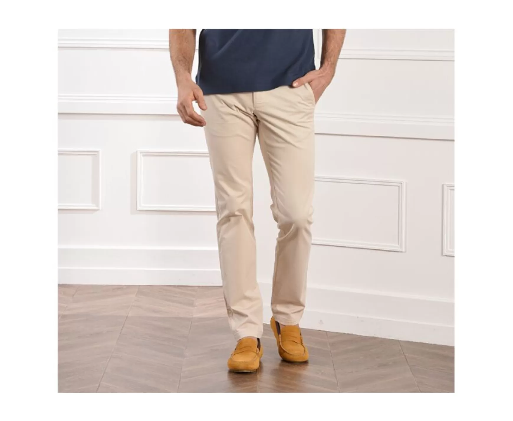 Bexley Adjusted Fit | Off White Men'S Chinos - Kyrk Unbleached