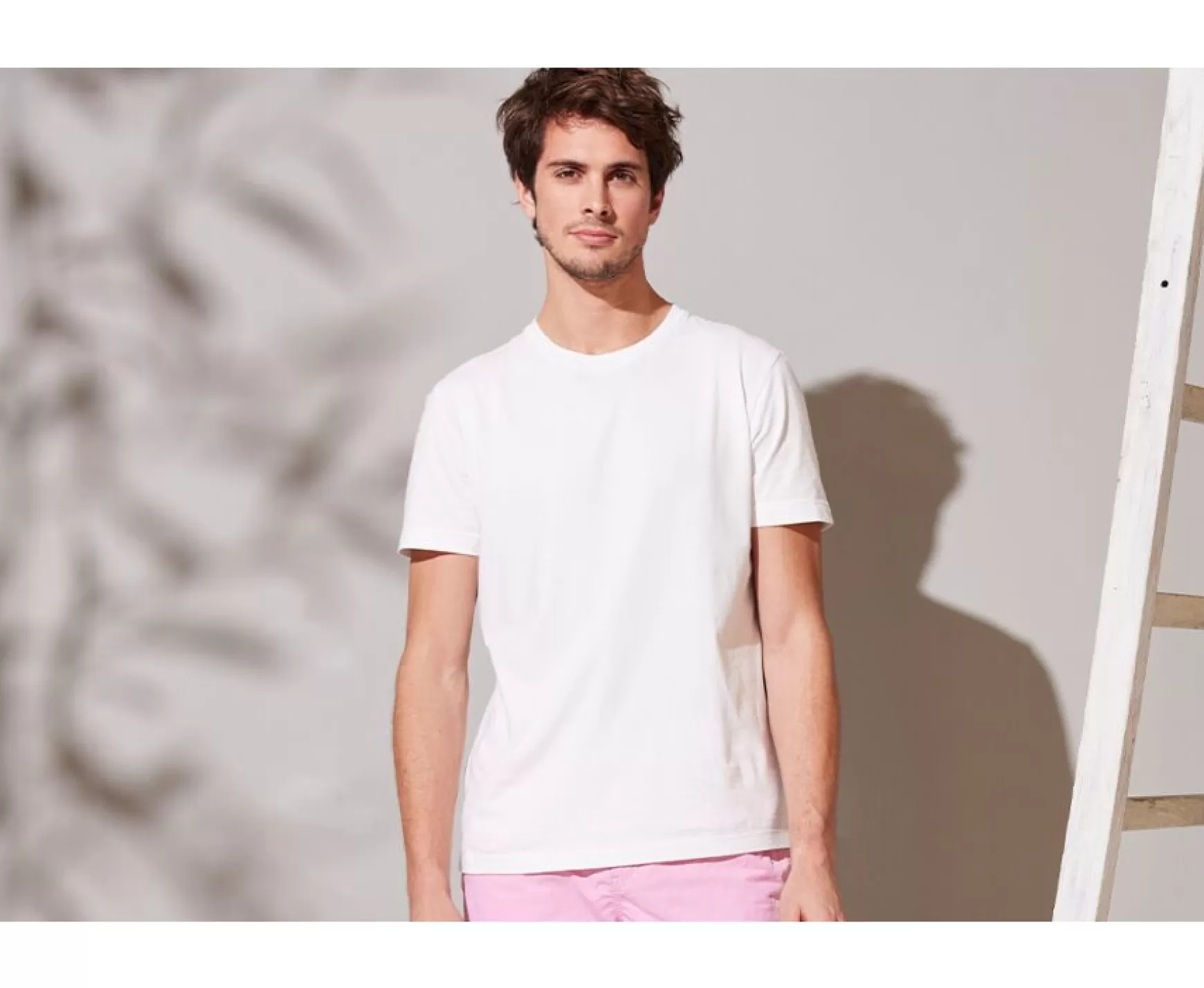 Bexley | Organic Cotton Plain T-Shirt Edgar Iii White