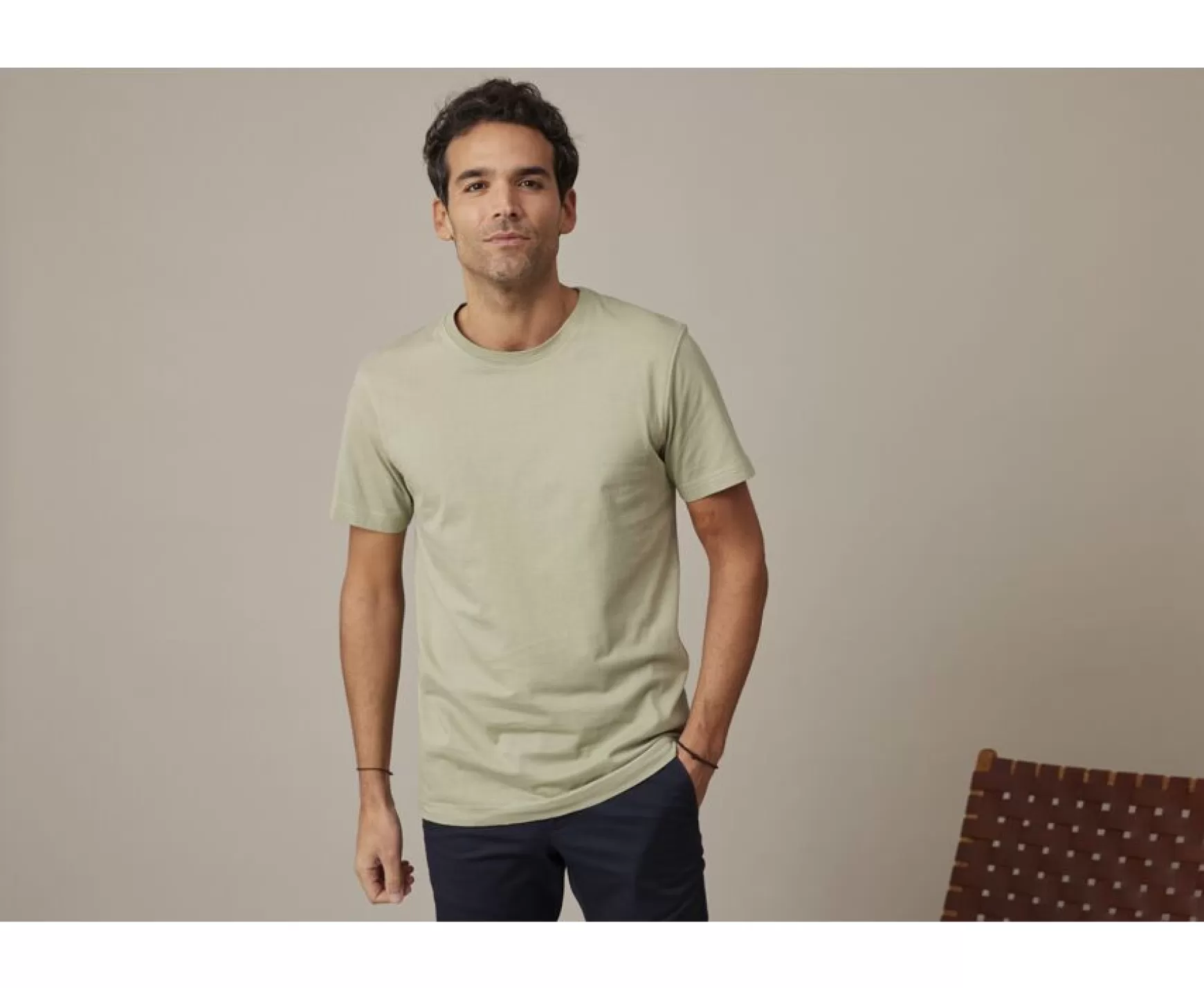 Bexley | Organic Cotton Plain T-Shirt Edgar Iii Lime Green