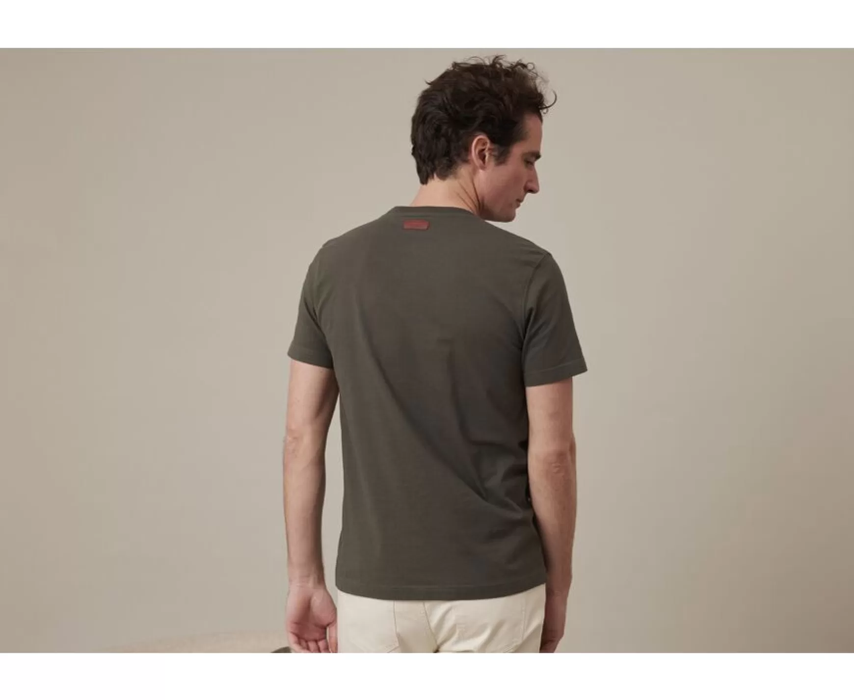 Bexley | Organic Cotton Plain T-Shirt Edgar Iii Dark Green